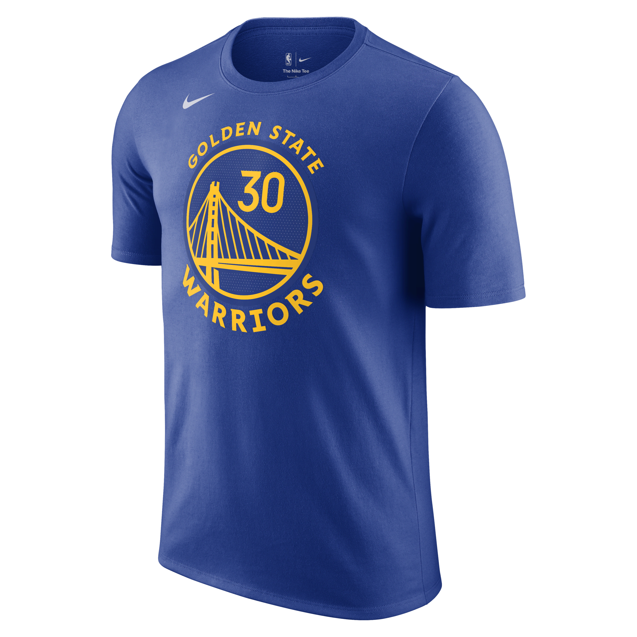 Golden State Warriors Men's Nike NBA T-Shirt - Blue - Cotton