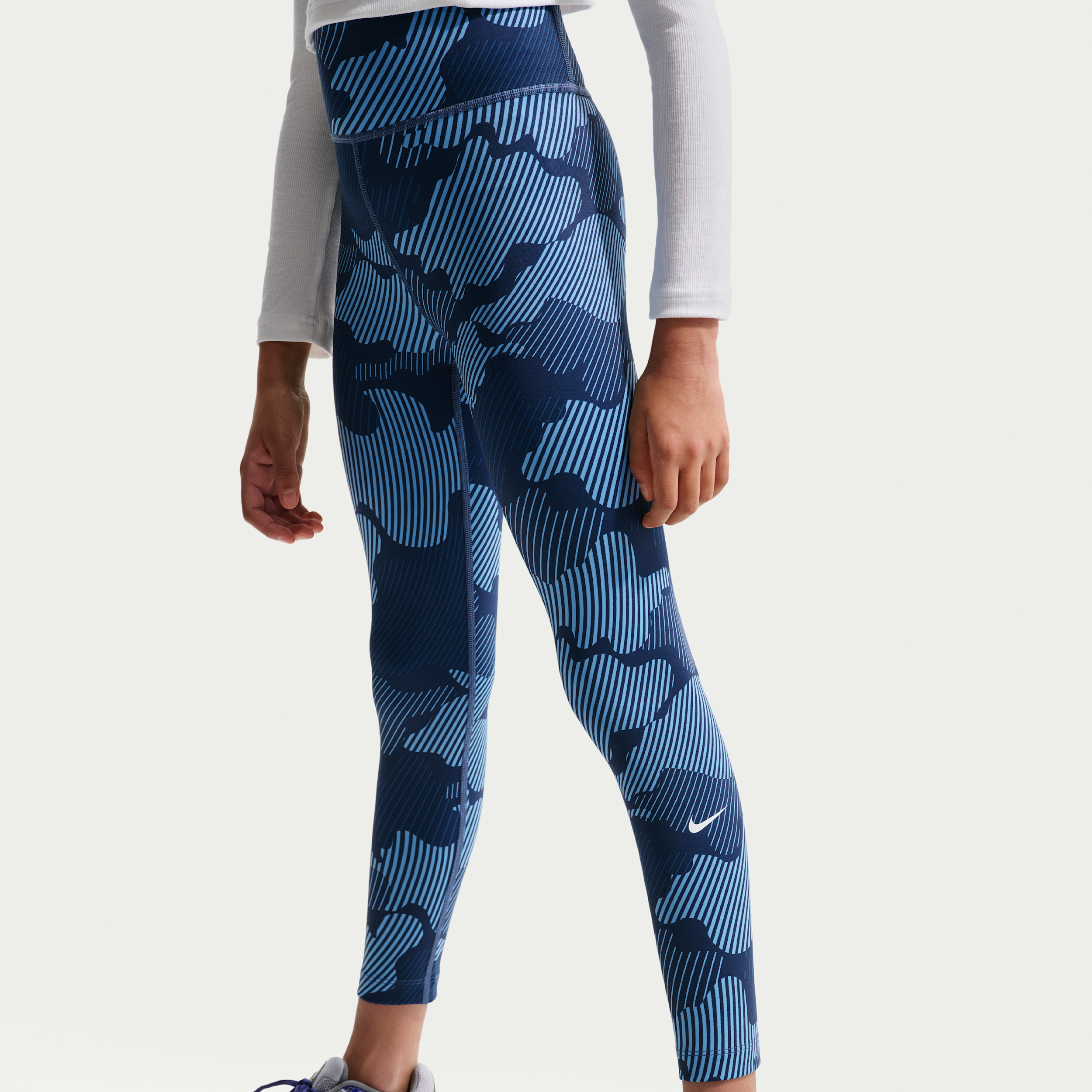 Thumbnail - Nike One Dri-FIT-Leggings für ältere Kinder (Mädchen) - Blau