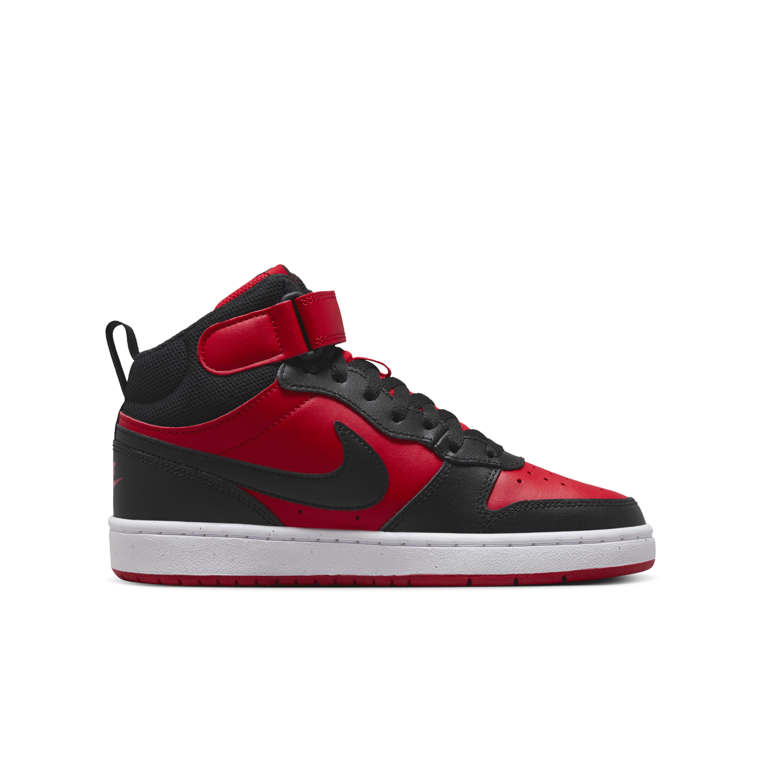 Chaussure Nike Court Borough Mid 2 pour ado - Rouge