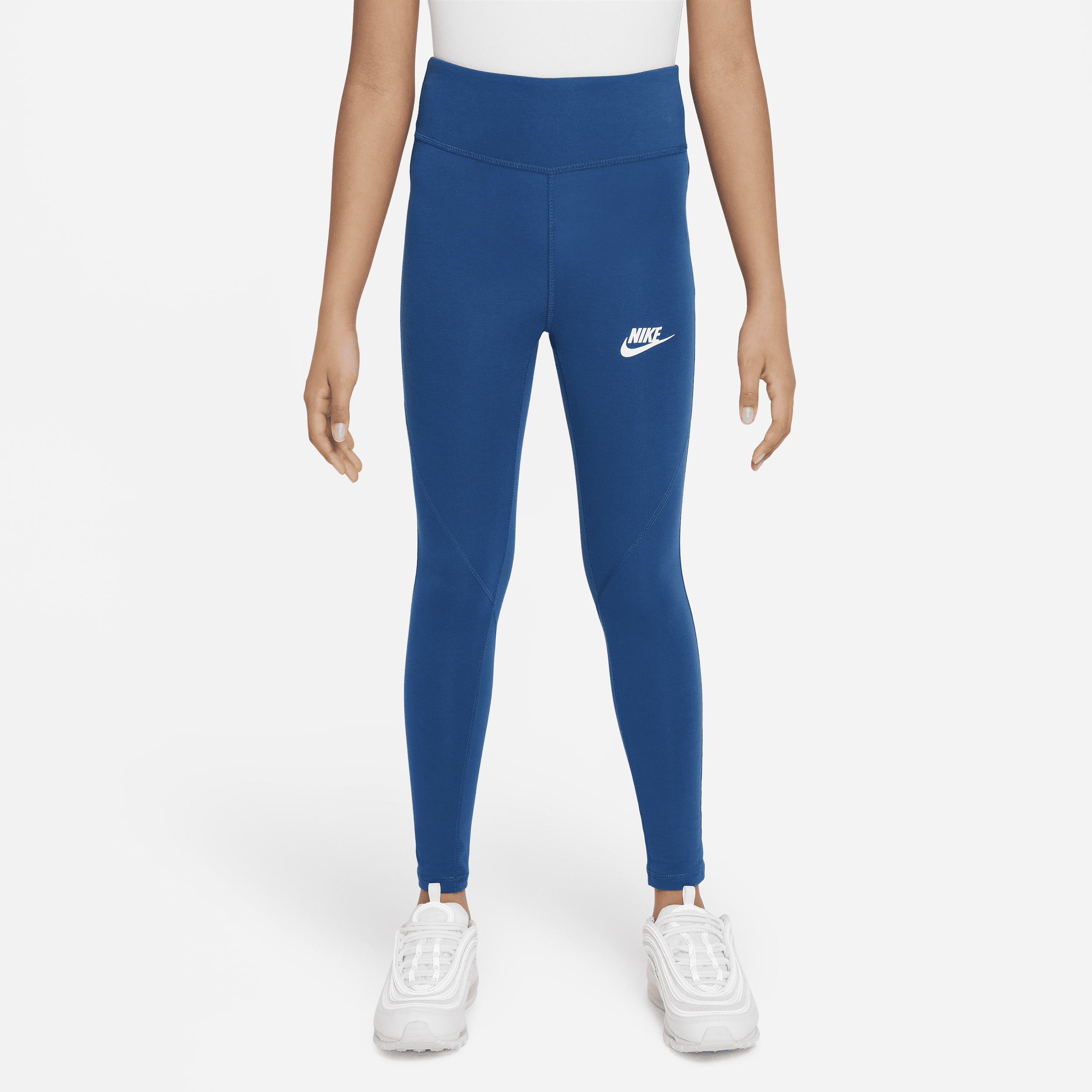 Nike Sportswear Favorites Legging met hoge taille voor meisjes Blauw