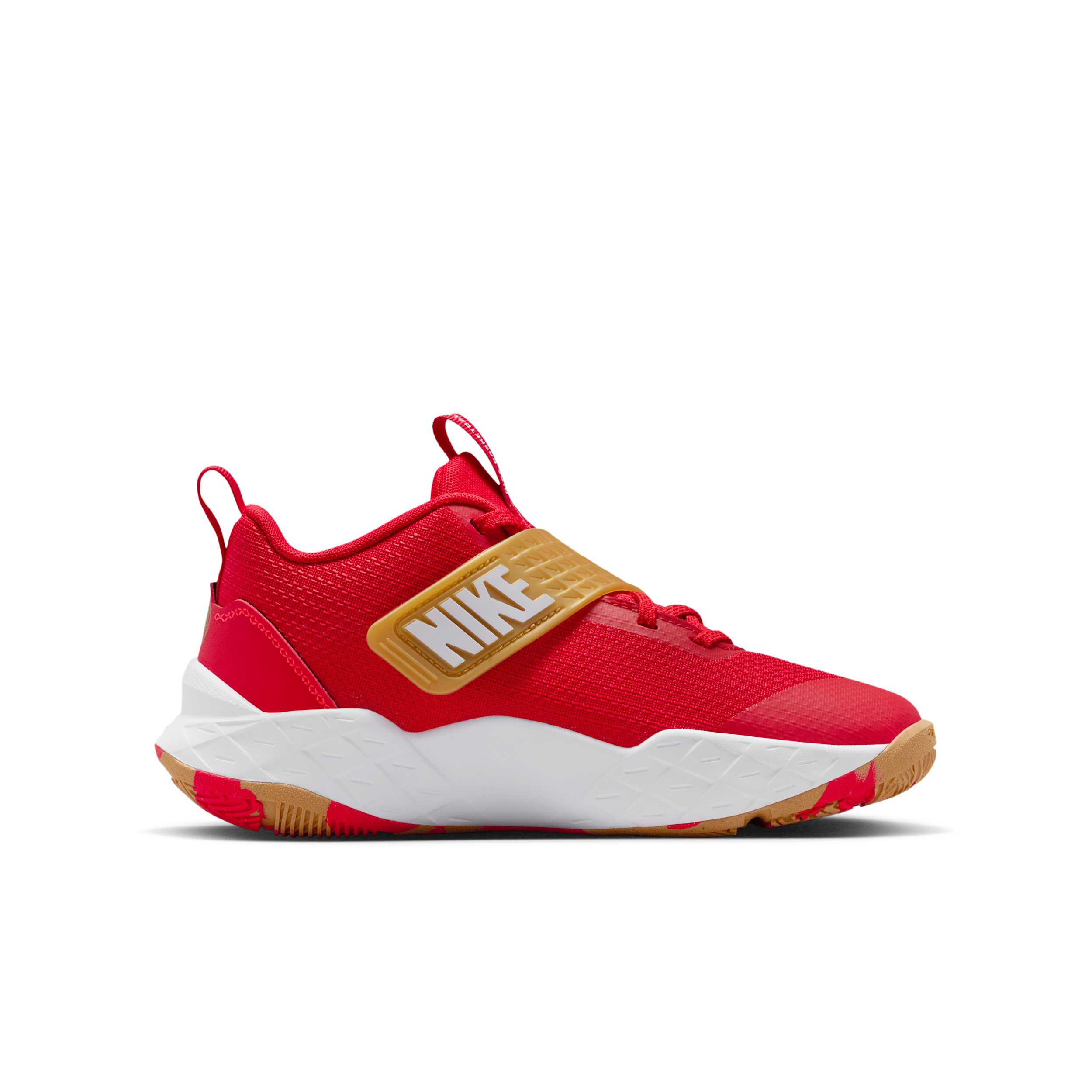 Chaussure de basket Nike Team Hustle D 12 pour ado - Rouge - HF6279-603