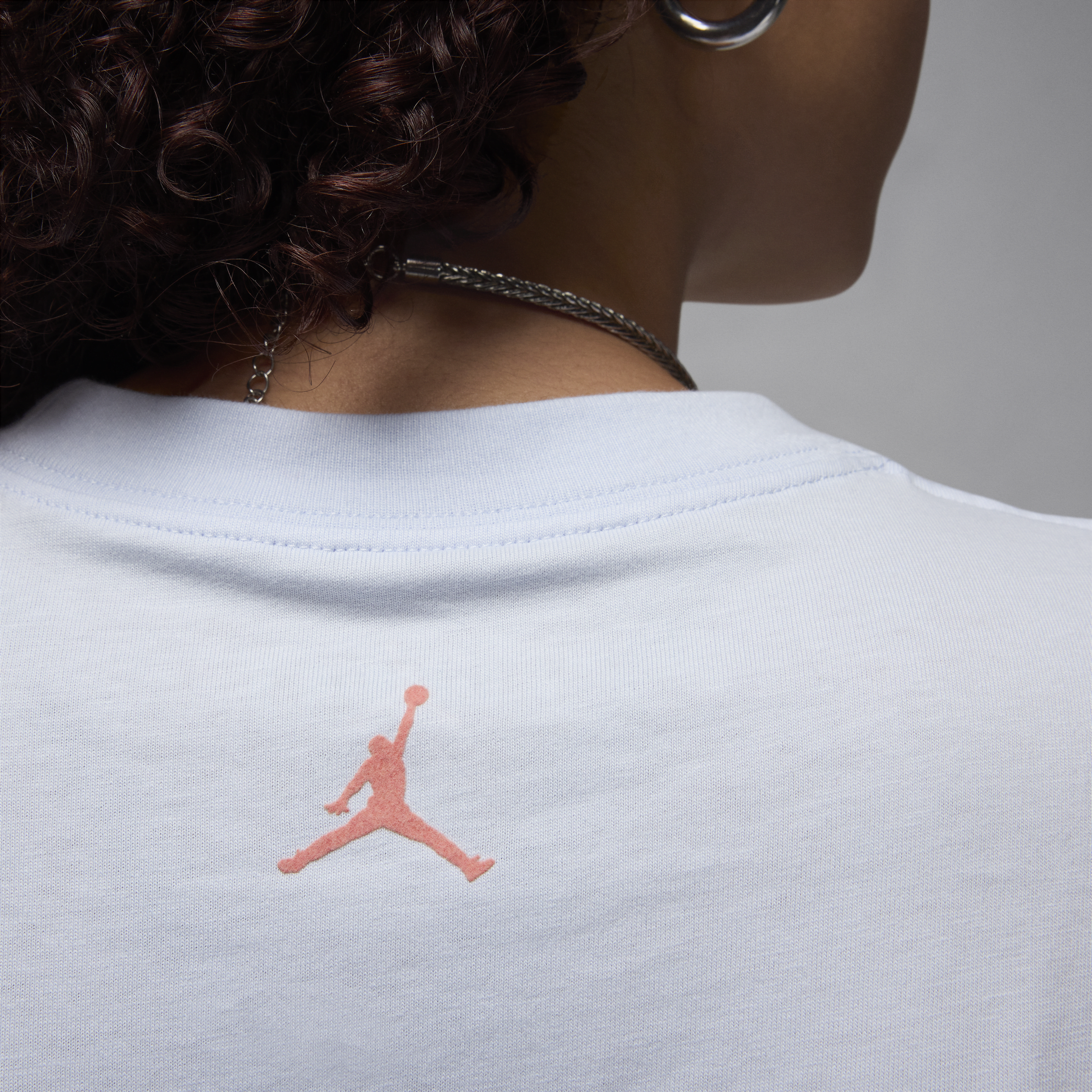 T-shirt à motif Jordan pour femme - Gris