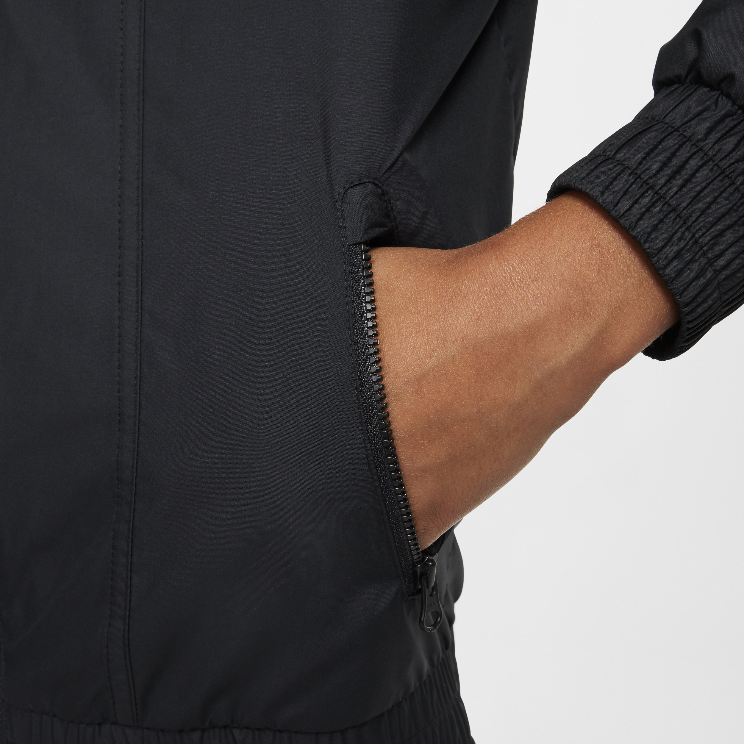 Veste à capuche déperlante Nike Sportswear Windrunner pour ado - Noir