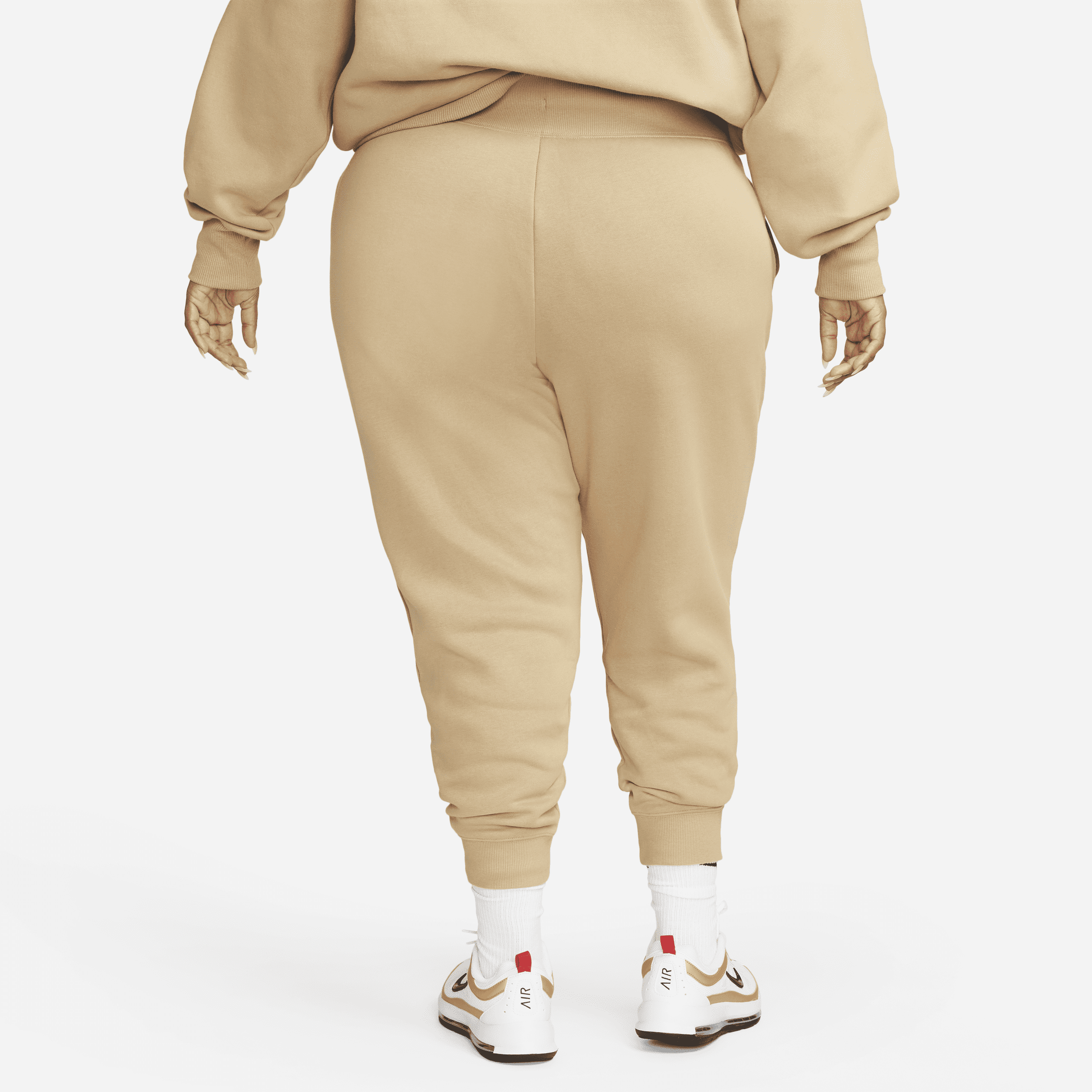 Nike Sportswear Phoenix Fleece Joggingbroek met hoge taille voor dames (Plus Size) Bruin