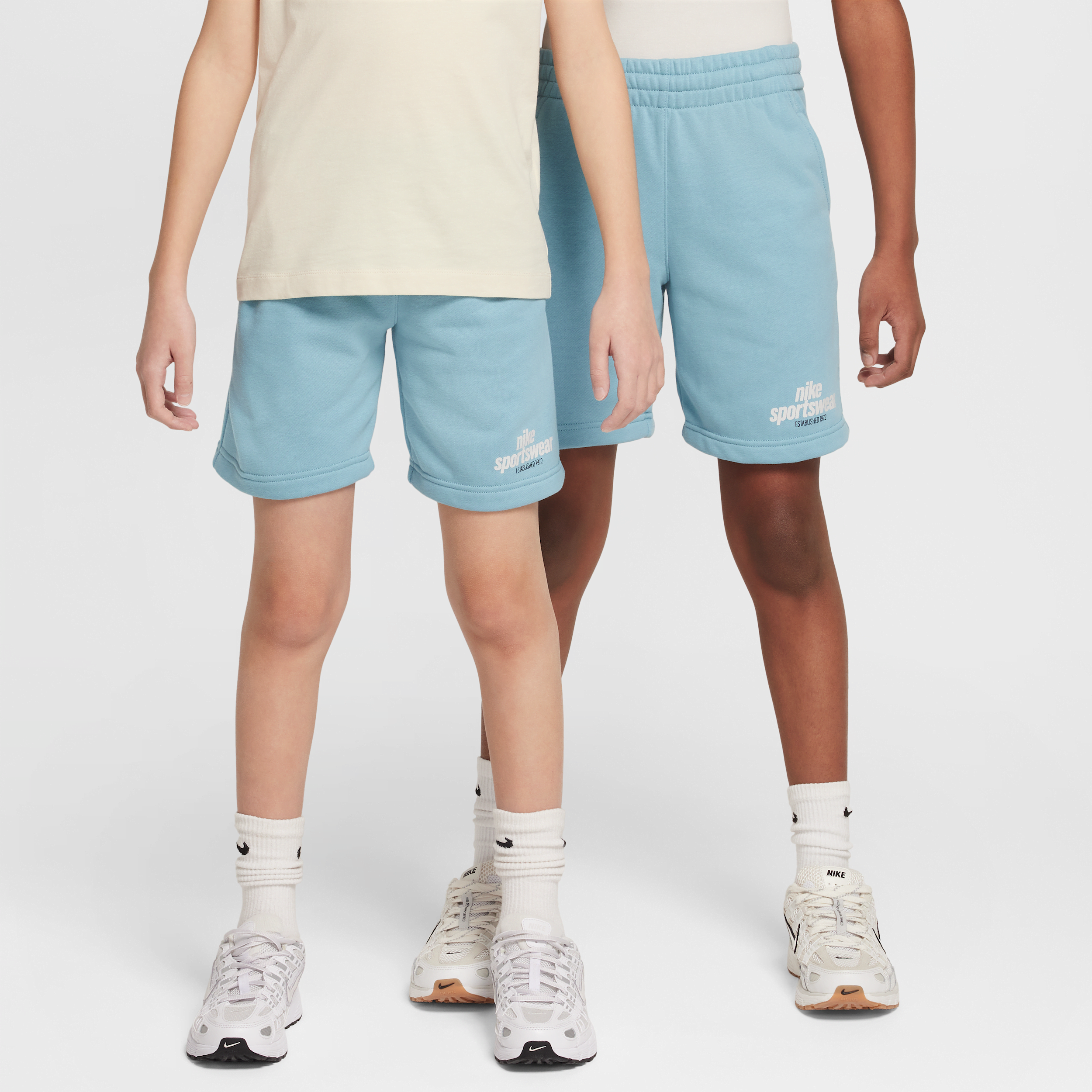 Nike Sportswear Club Older Kids' French Terry Shorts - Blue - Fleece > Club Fleece