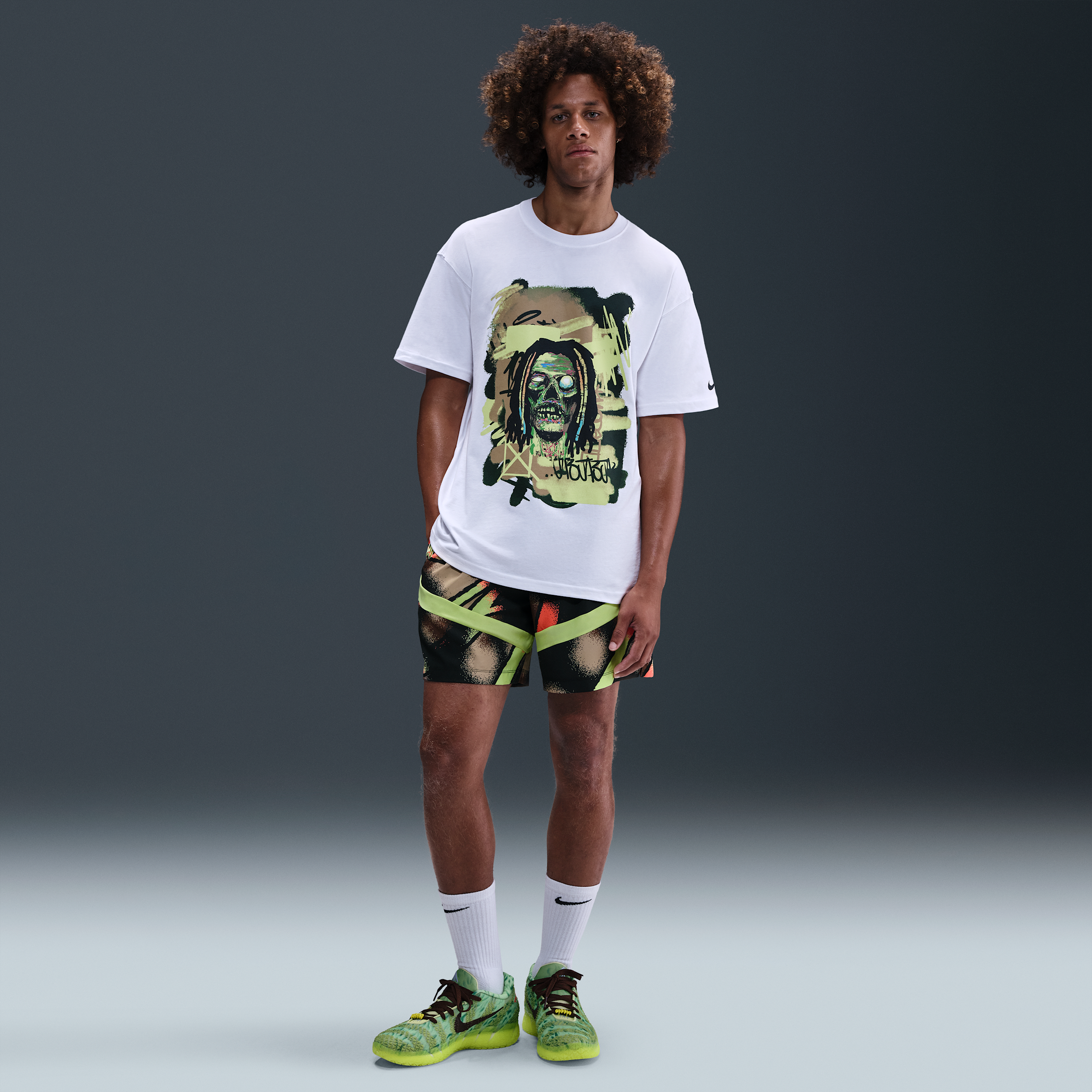 Thumbnail - Dri-FIT Basketballshorts für Herren (ca. 15 cm) - Gelb