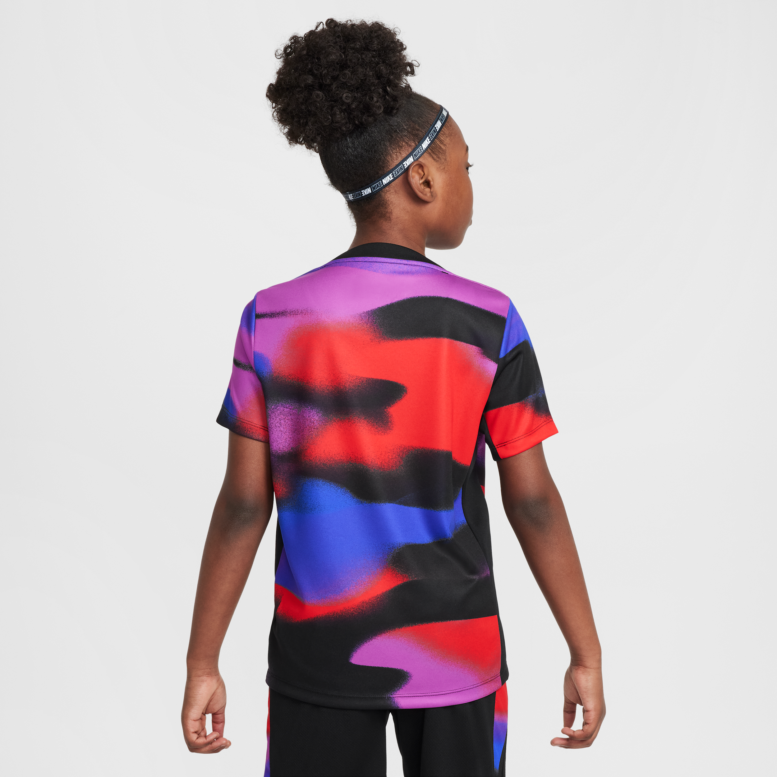 Thumbnail - England Academy Pro Nike Dri-FIT kurzärmeliges Pre-Match-Fußballoberteil für ältere Kinder - Blau