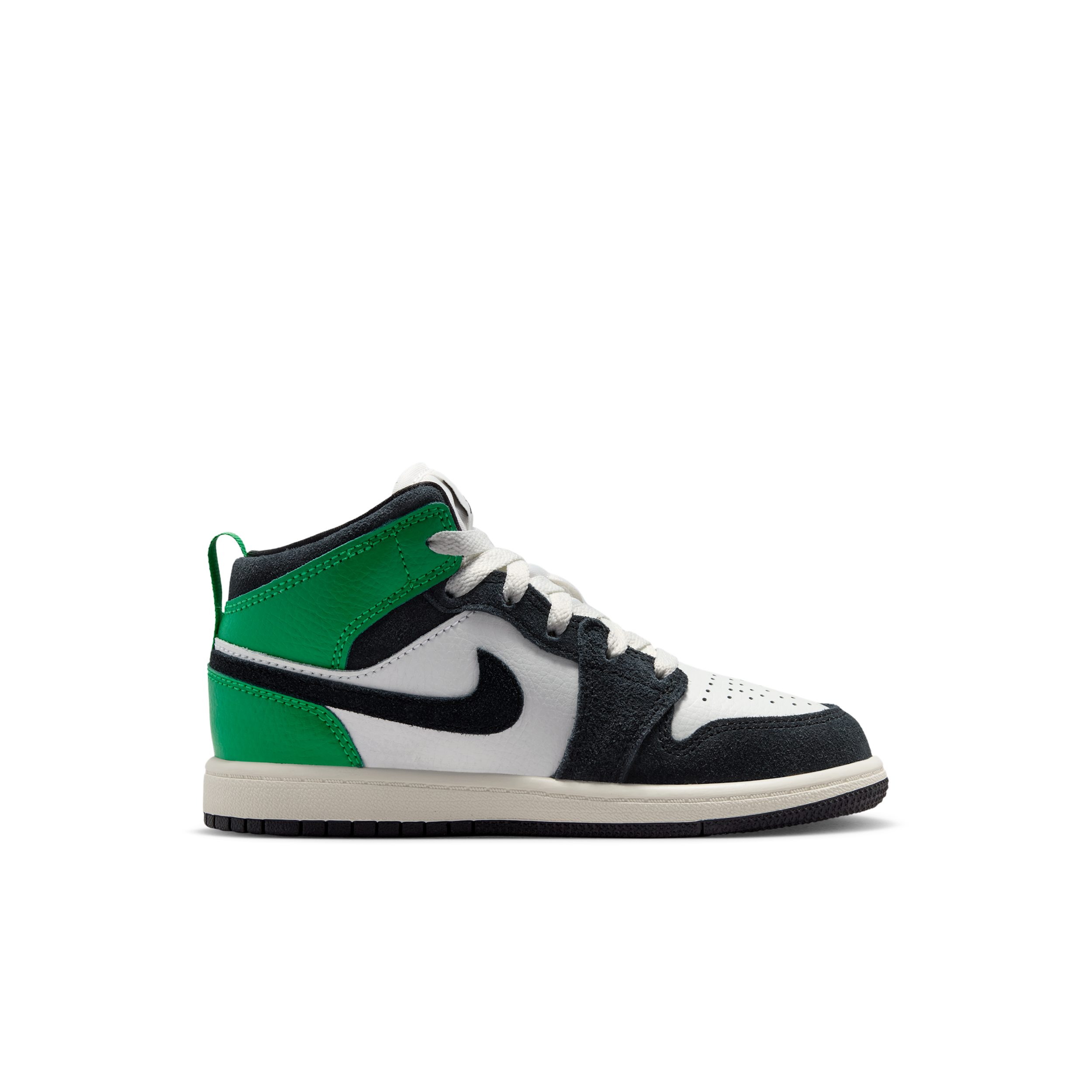 Jordan 1 Mid Kleuterschoenen - Wit - II1252-100