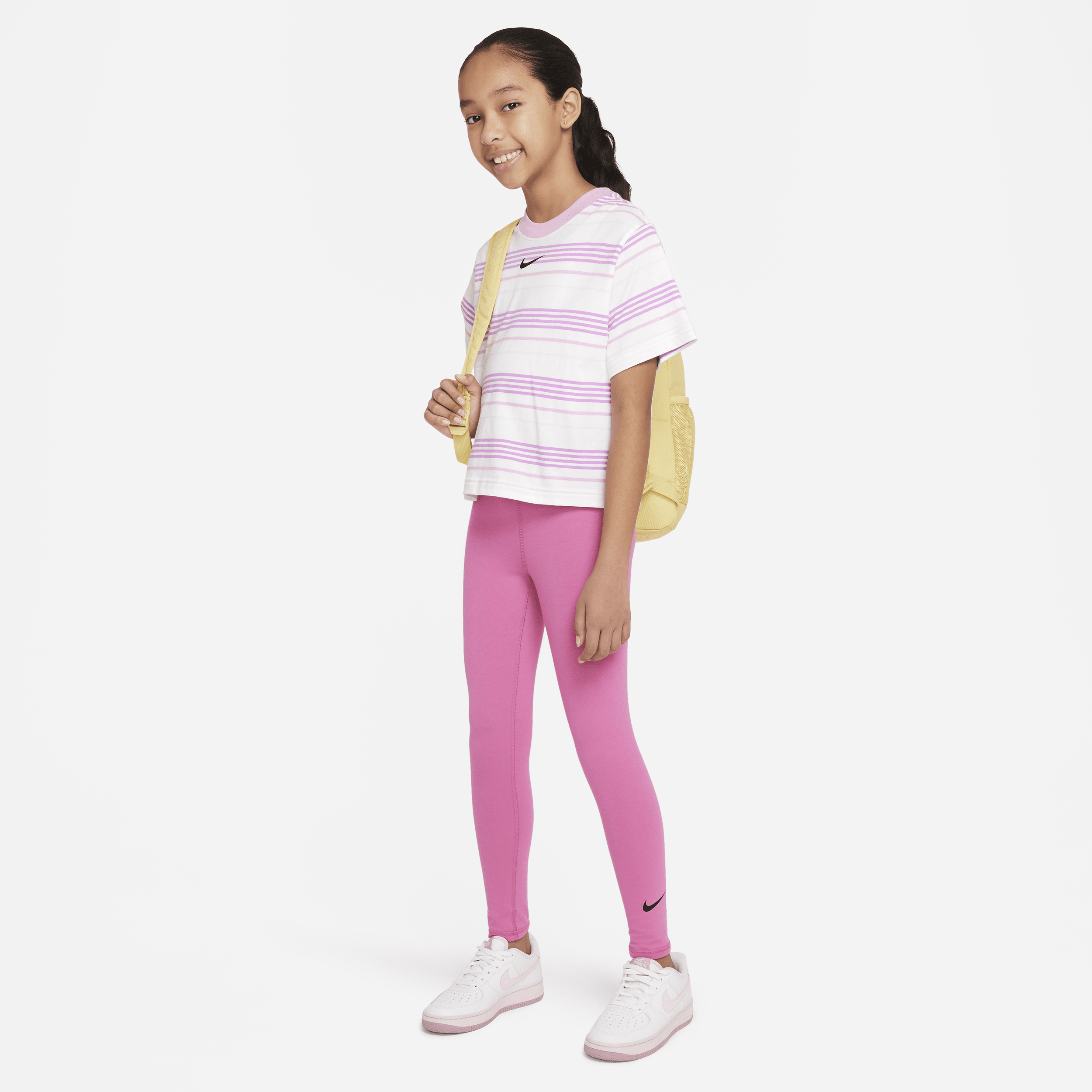 Nike Sportswear Favorites legging met hoge taille voor meisjes Rood