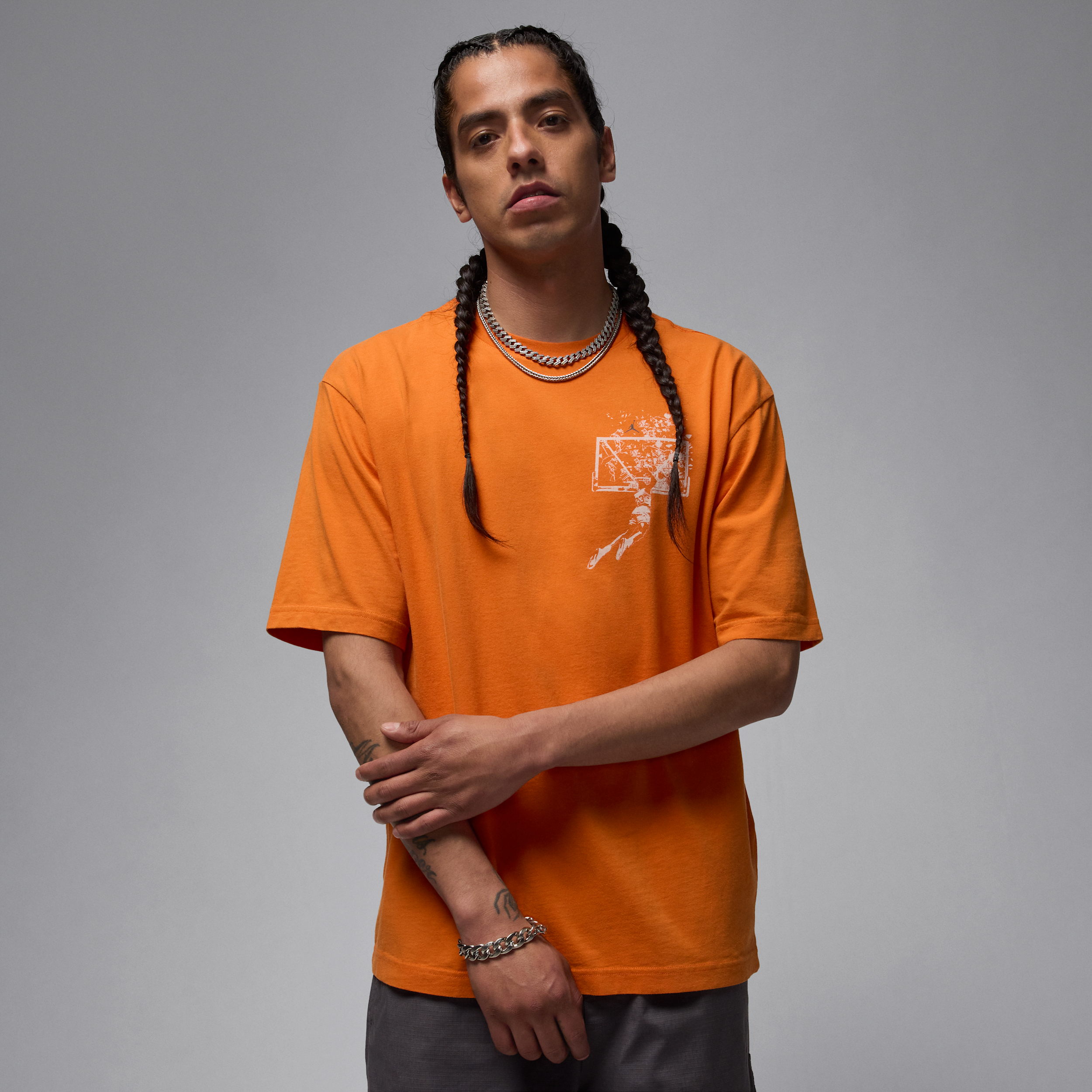 Thumbnail - Jordan Brooklyn Oversize-T-Shirt mit Grafik (Herren) - Orange