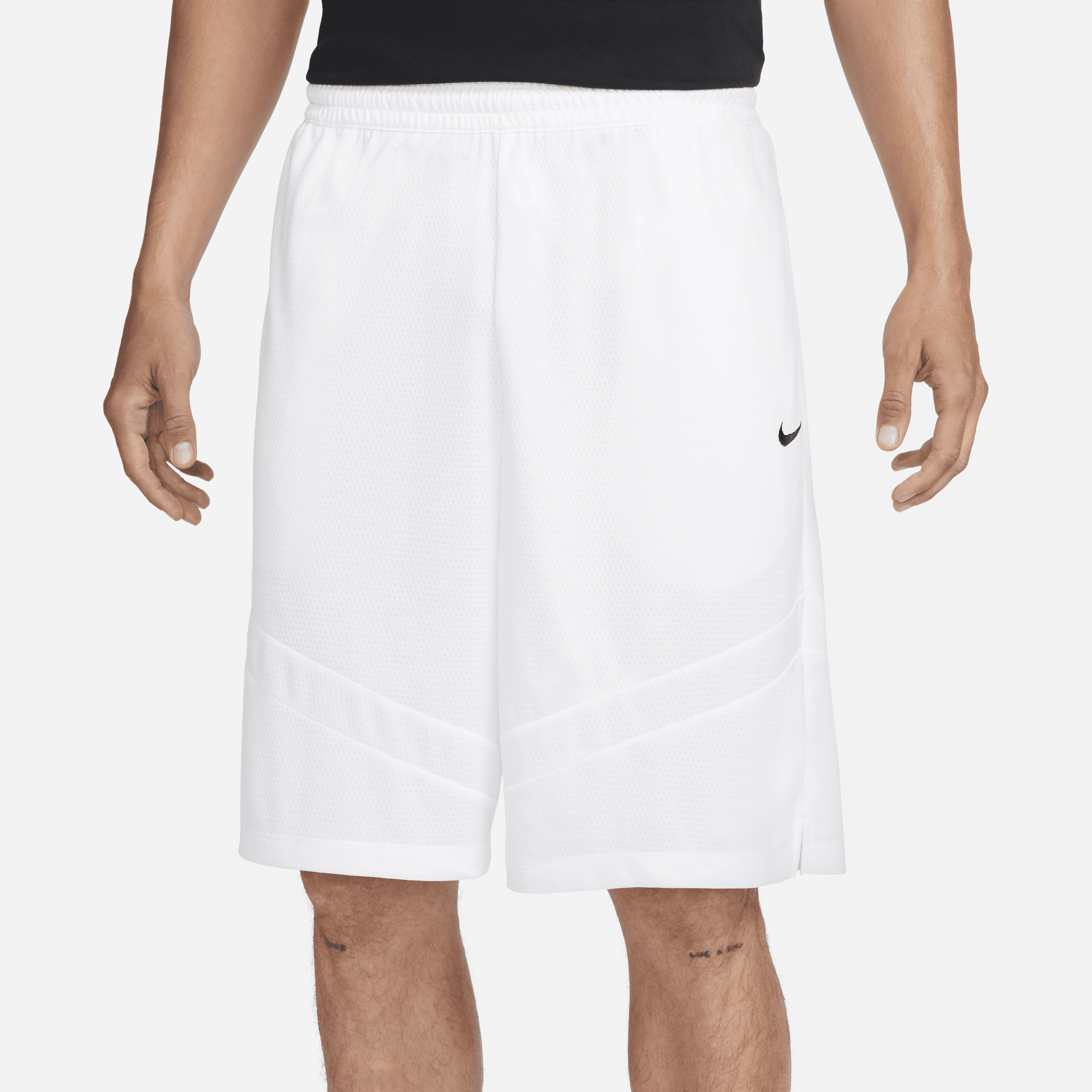 Nike Icon Dri-FIT basketbalshorts voor heren (28 cm) Wit