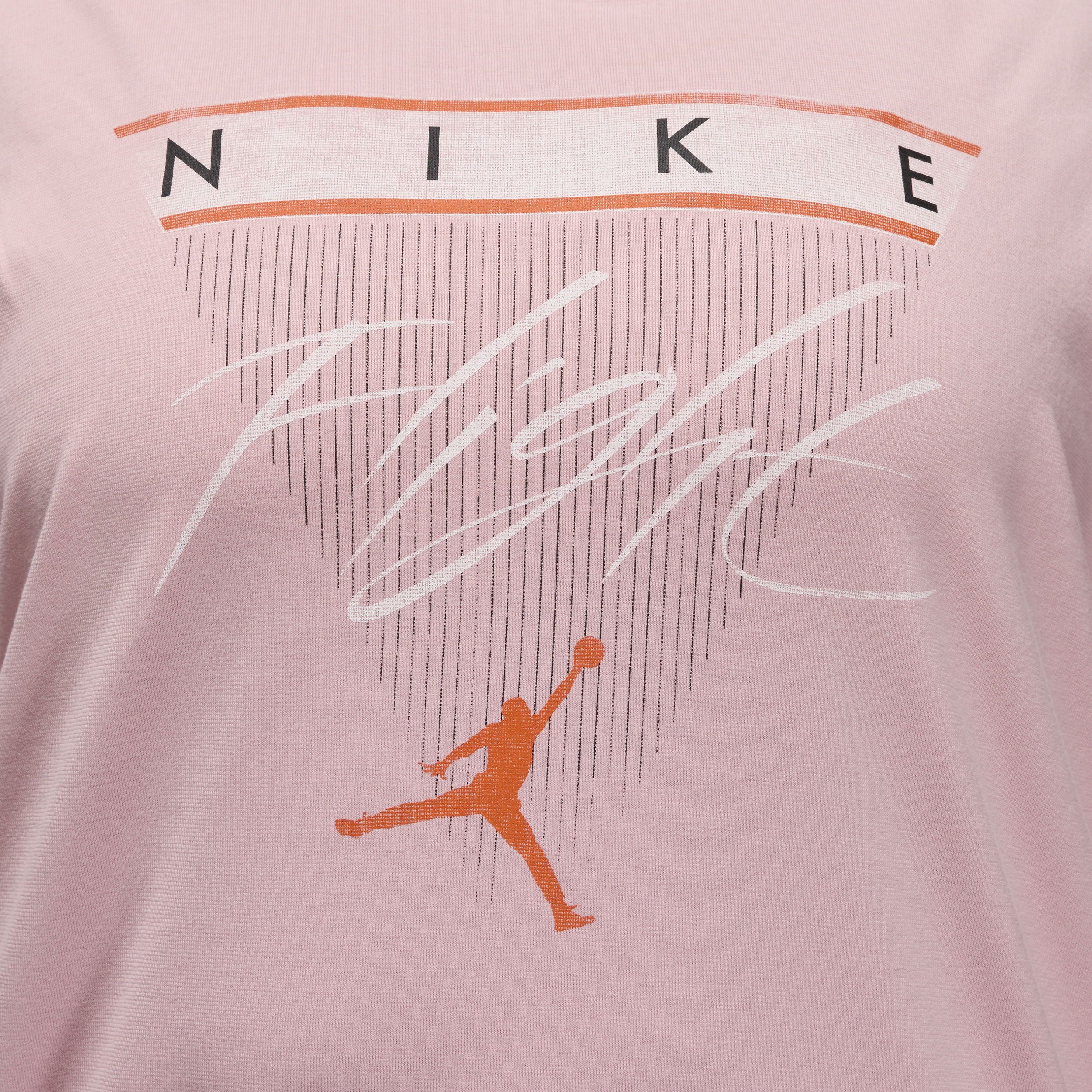 Jordan Flight Heritage T-shirt met graphic voor dames (Plus Size) Roze