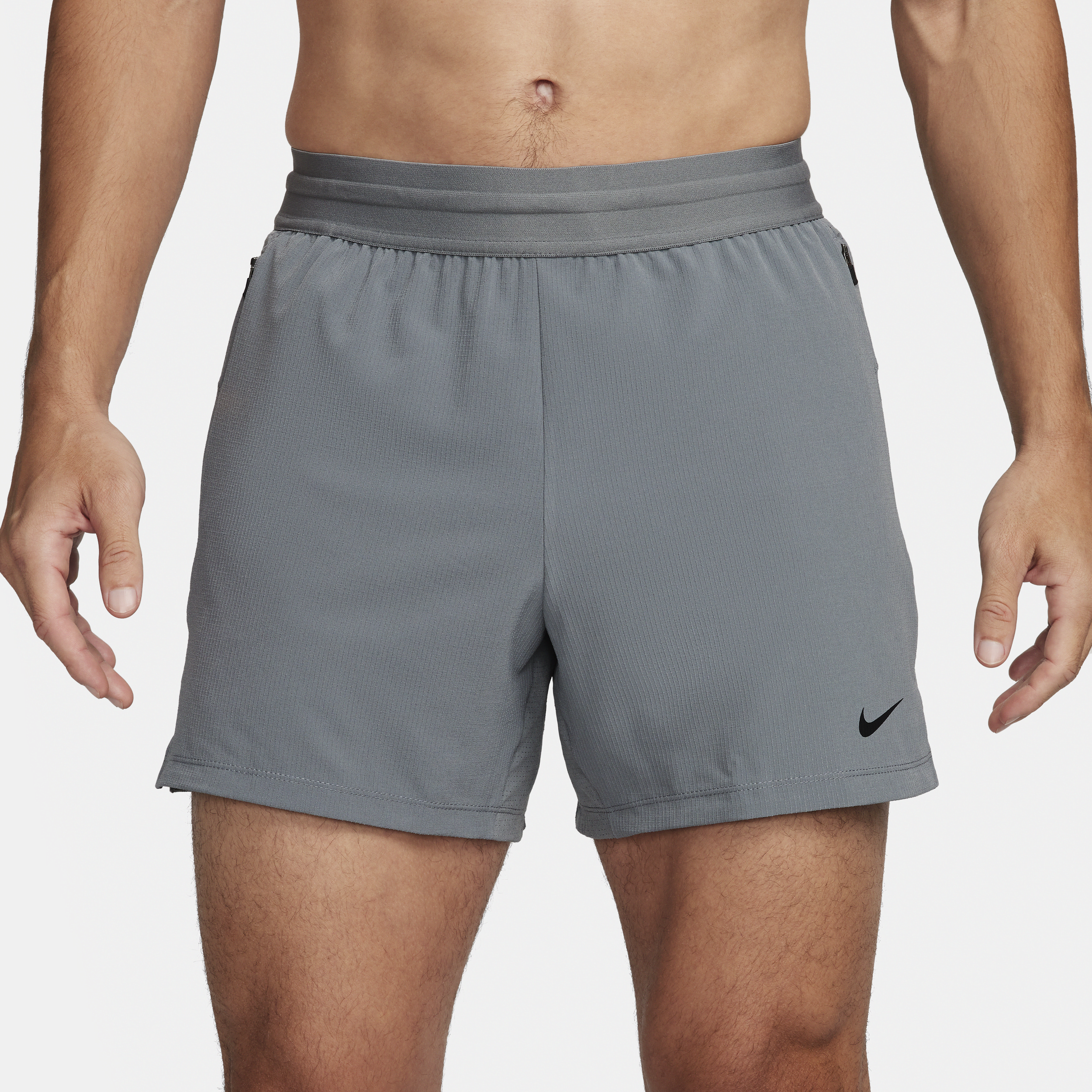 Nike Flex Rep Dri-FIT niet-gevoerde fitnessshorts voor heren (13 cm) Grijs