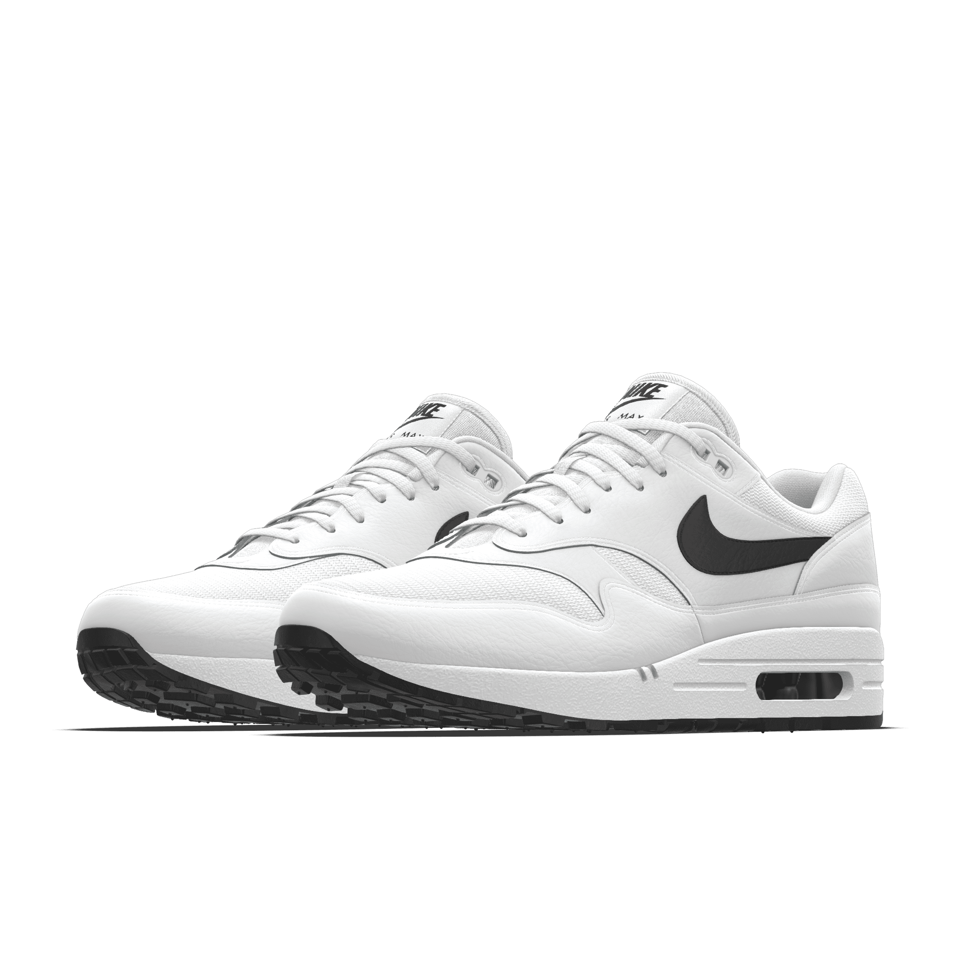 Chaussure personnalisable Nike Air Max 1 By You pour femme - Blanc - 9805777900