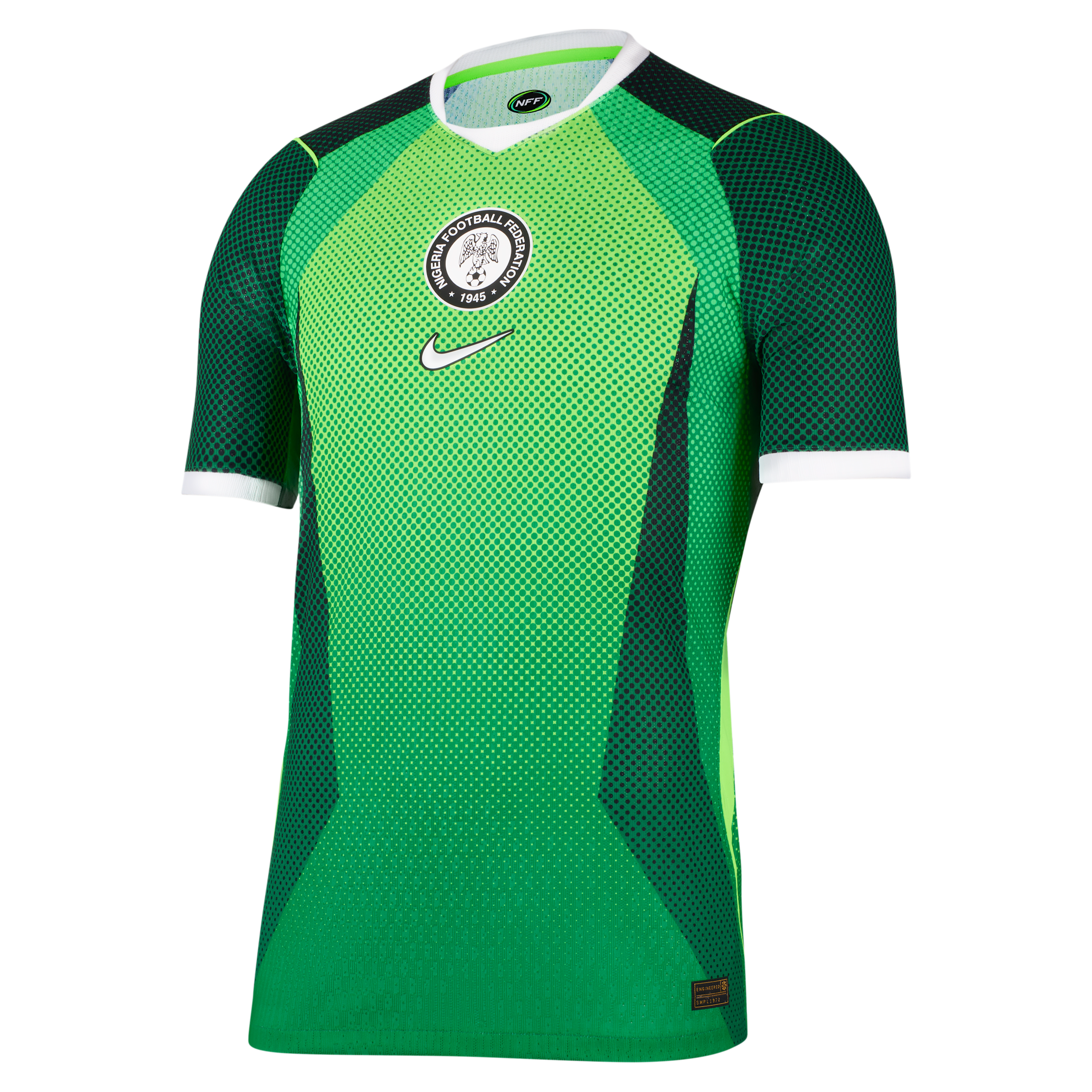 Nigeria 2026 Match Home Nike Aero-FIT Authentic-fodboldtrøje til mænd - grøn