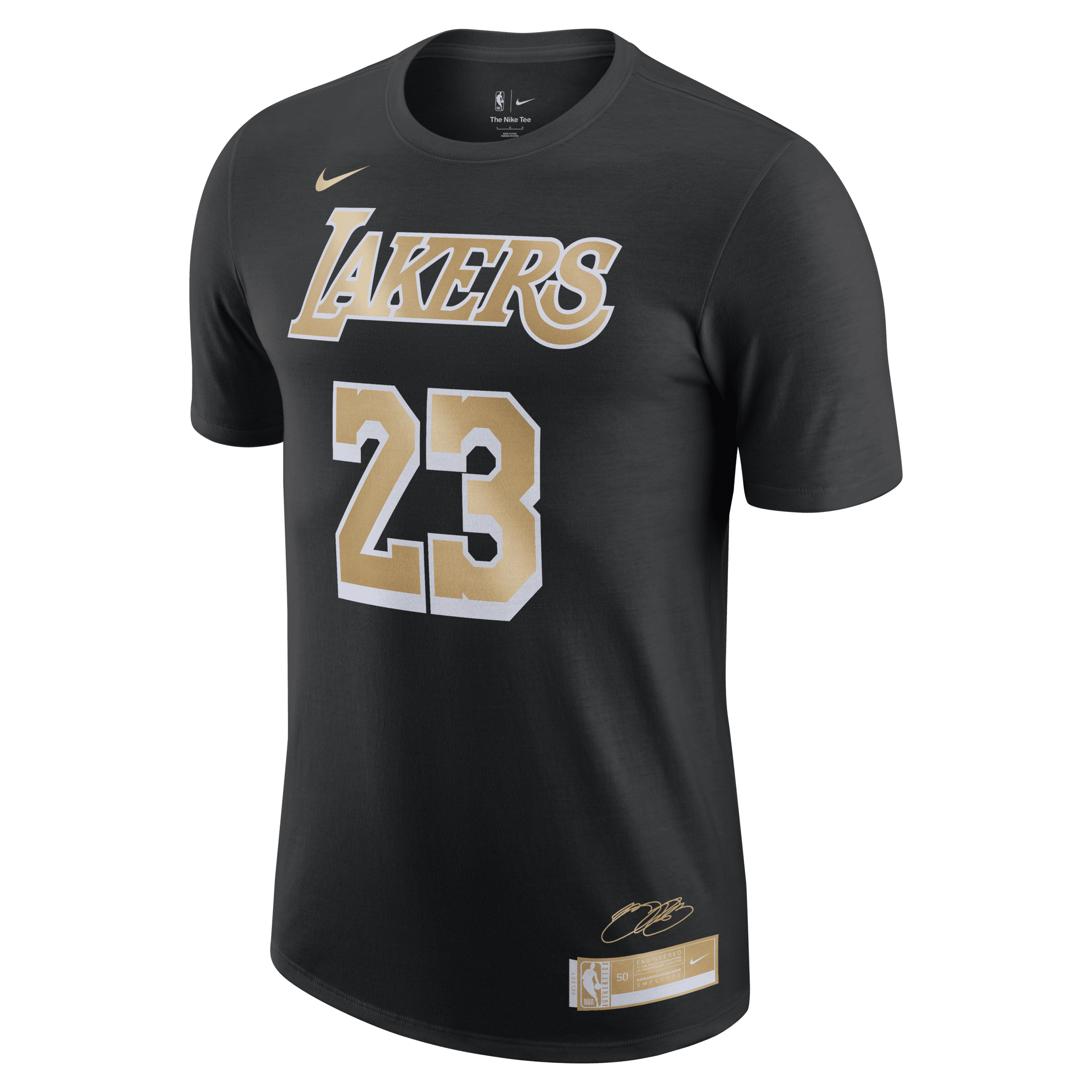 Nike LeBron James Select Series NBA-herenshirt Zwart