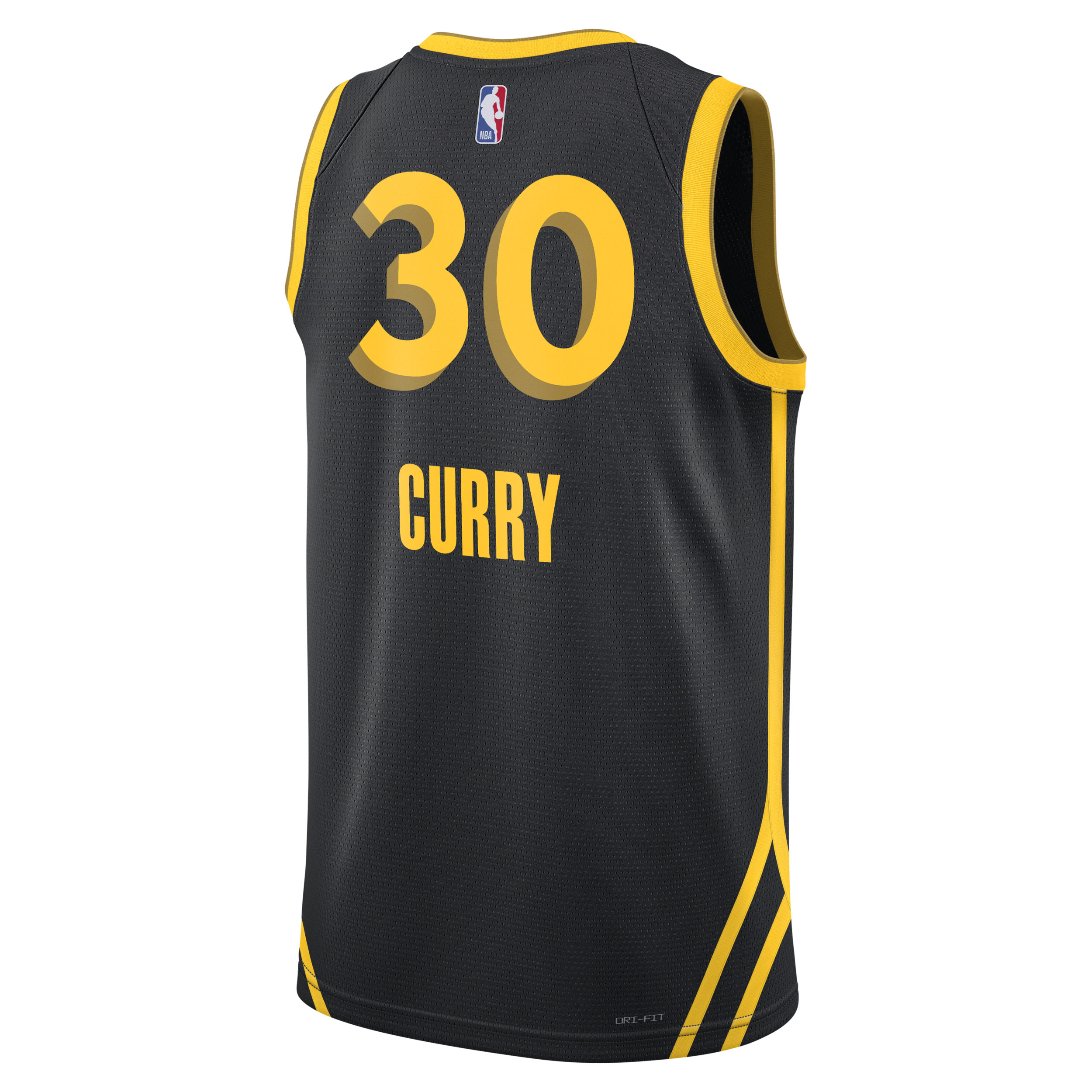 Nike Stephen Curry Golden State Warriors City Edition 2023 24 Dri-FIT Swingman NBA-jersey voor heren Zwart
