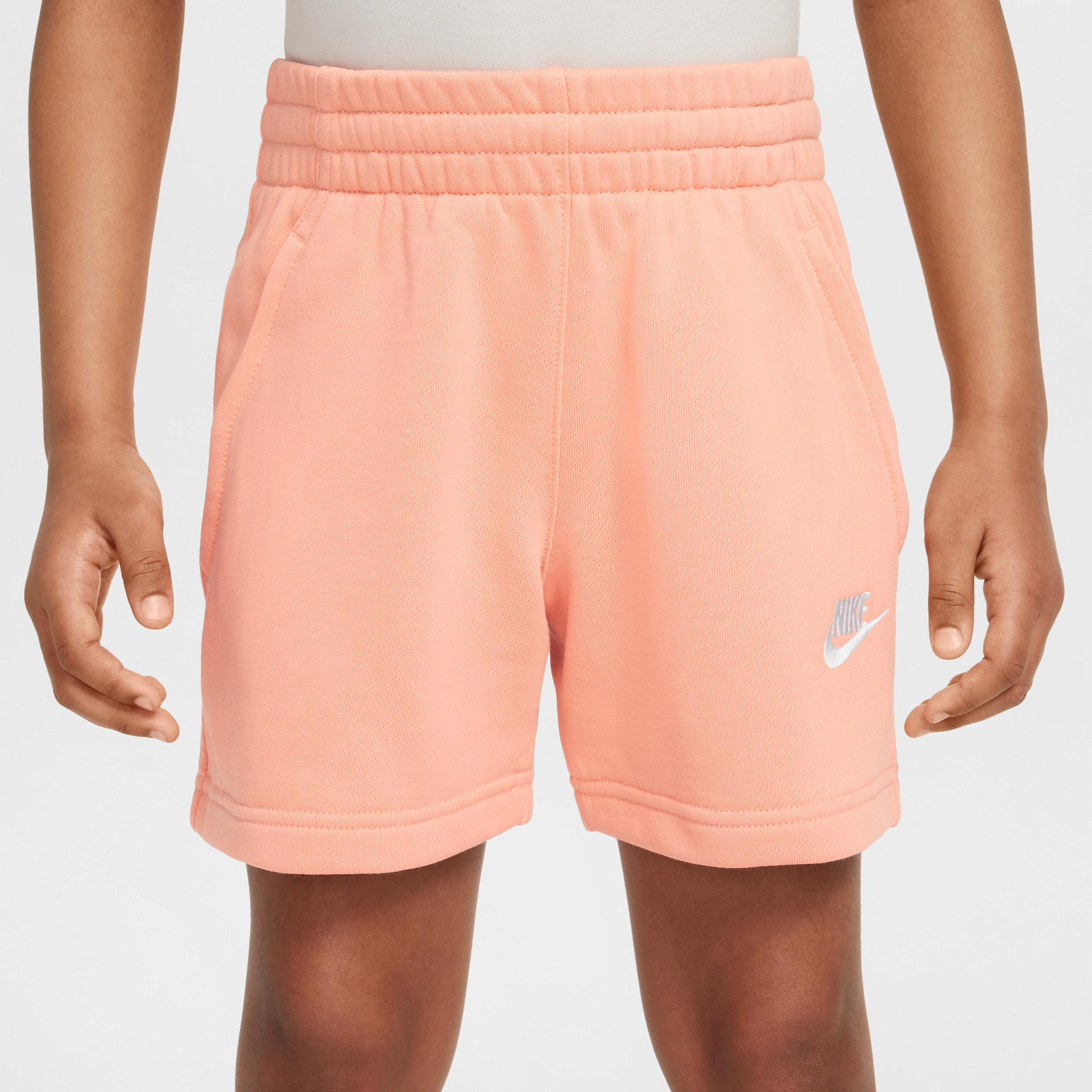 Thumbnail - Nike Sportswear Club French-Terry-Shorts (12,5 cm) für ältere Kinder (Mädchen) - Orange