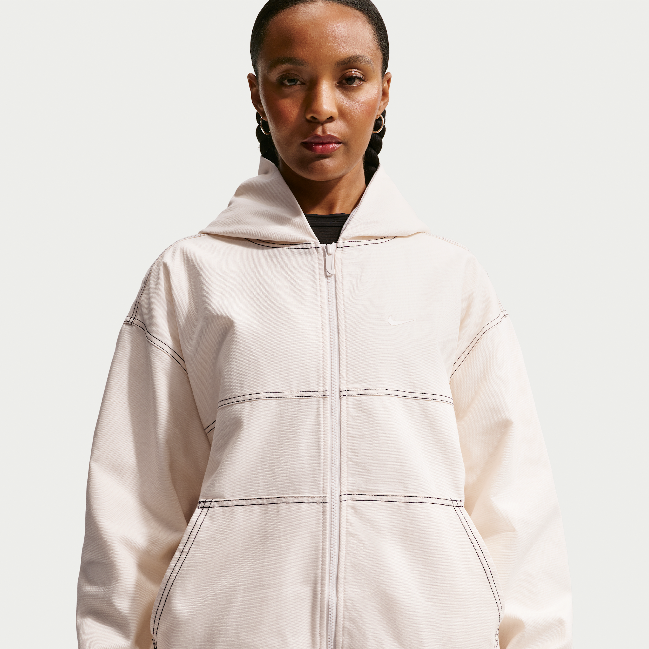 Giacca workwear oversize Nike – Donna - Bianco