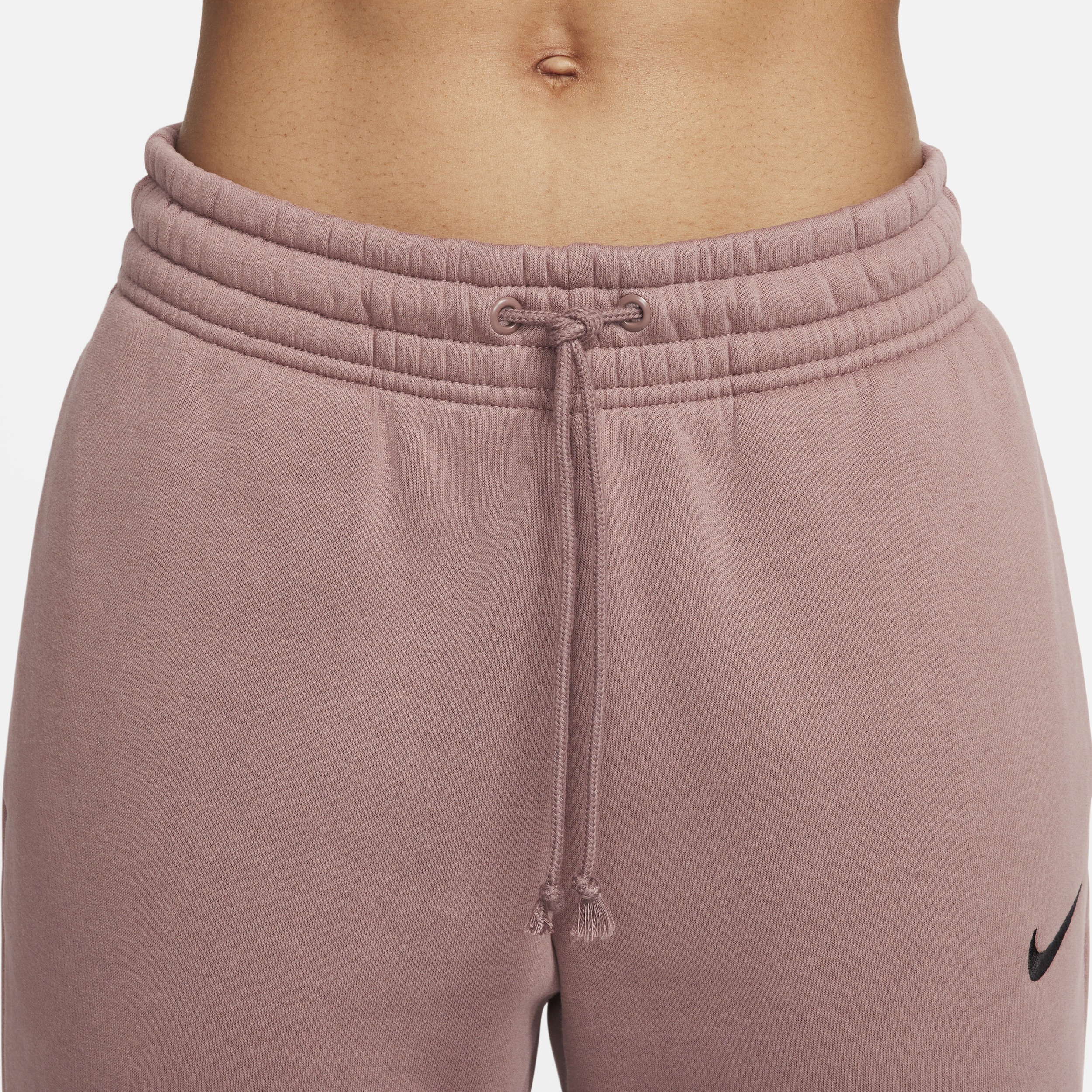 Nike Sportswear Phoenix Fleece joggingbroek met halfhoge taille voor dames Paars
