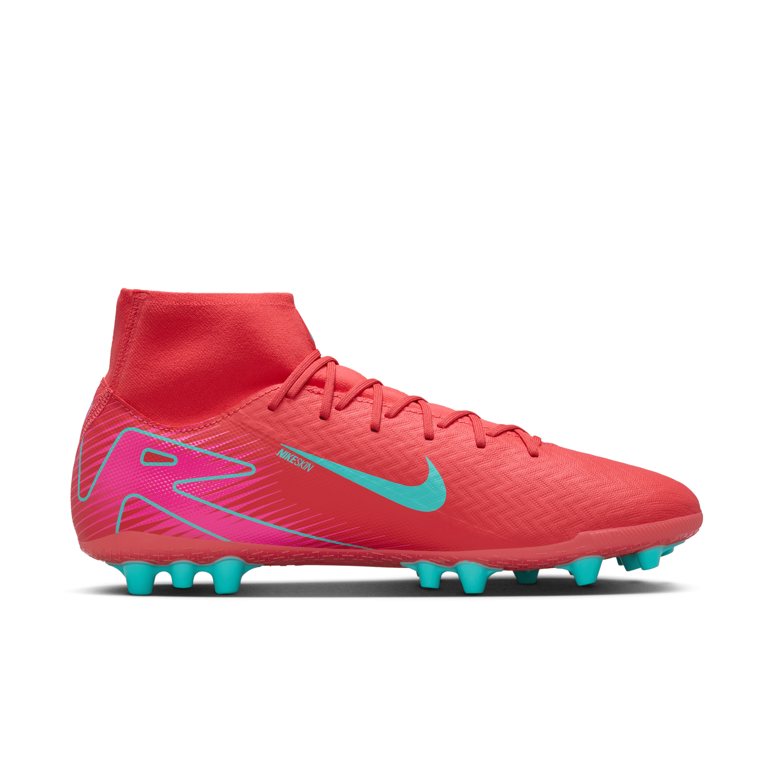 Chaussure de foot montante à crampons AG Nike Mercurial Superfly 10 Academy - Rouge