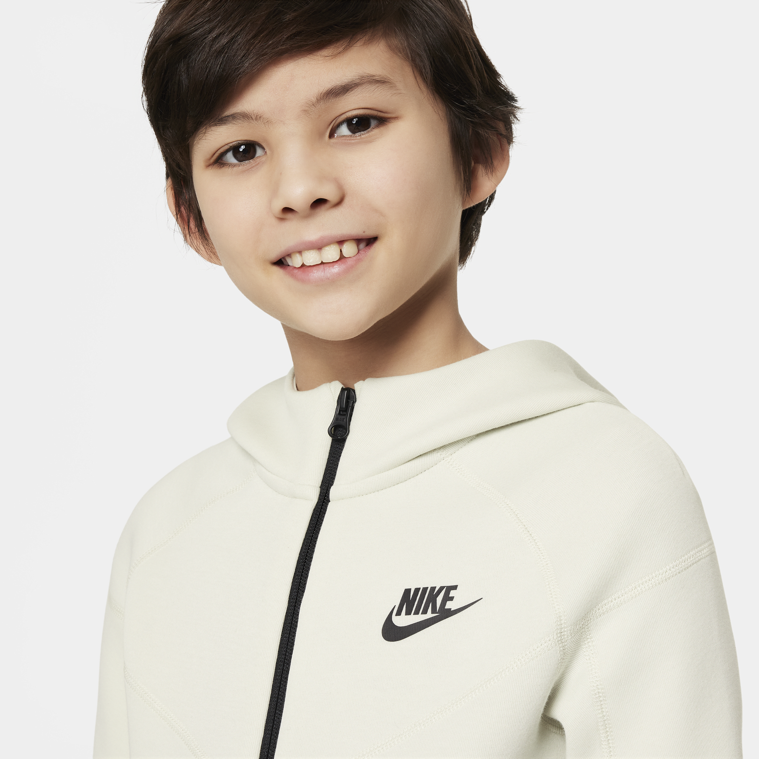 Nike Sportswear Tech Fleece Hoodie met rits voor jongens Groen