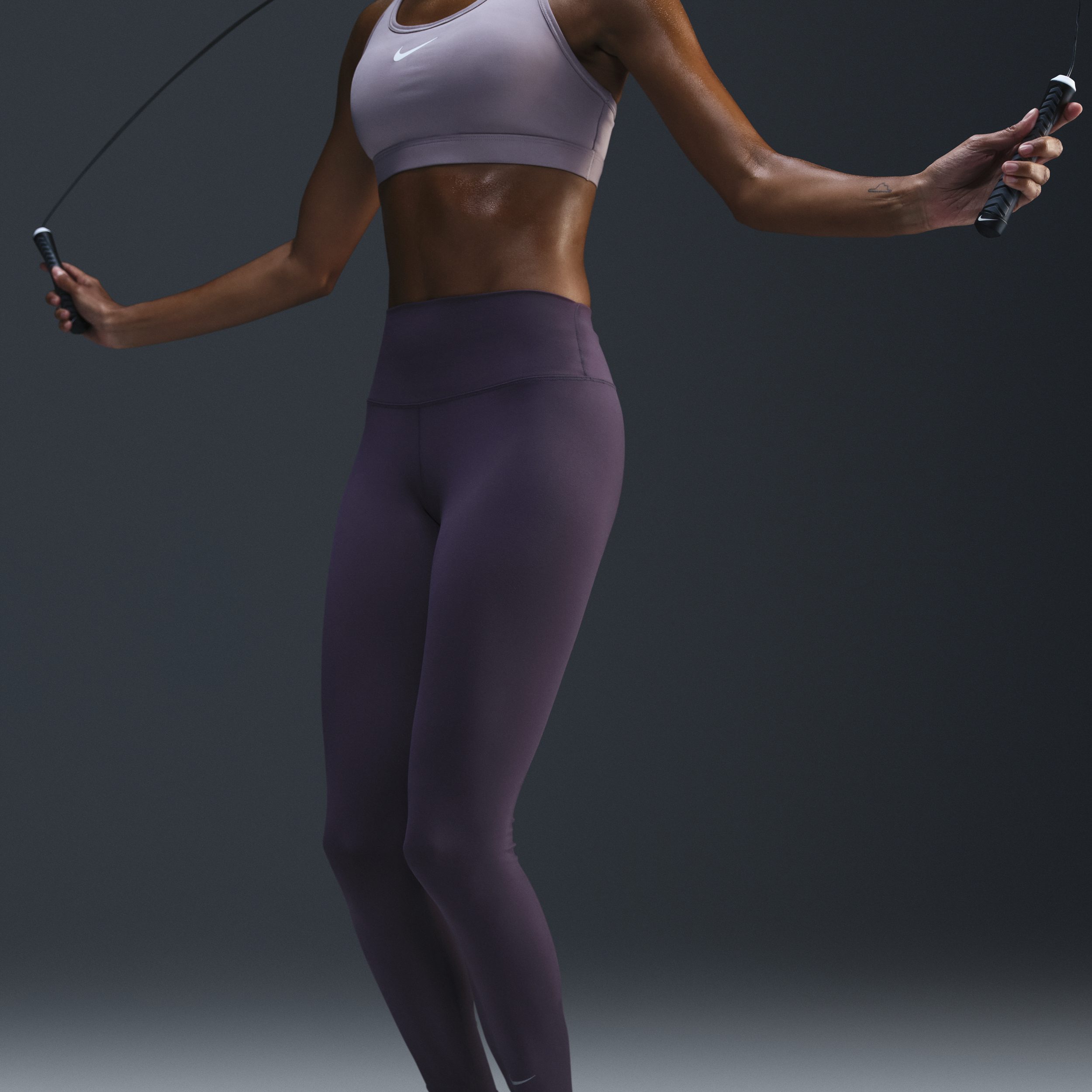 Legging long taille haute Nike One pour femme - Pourpre