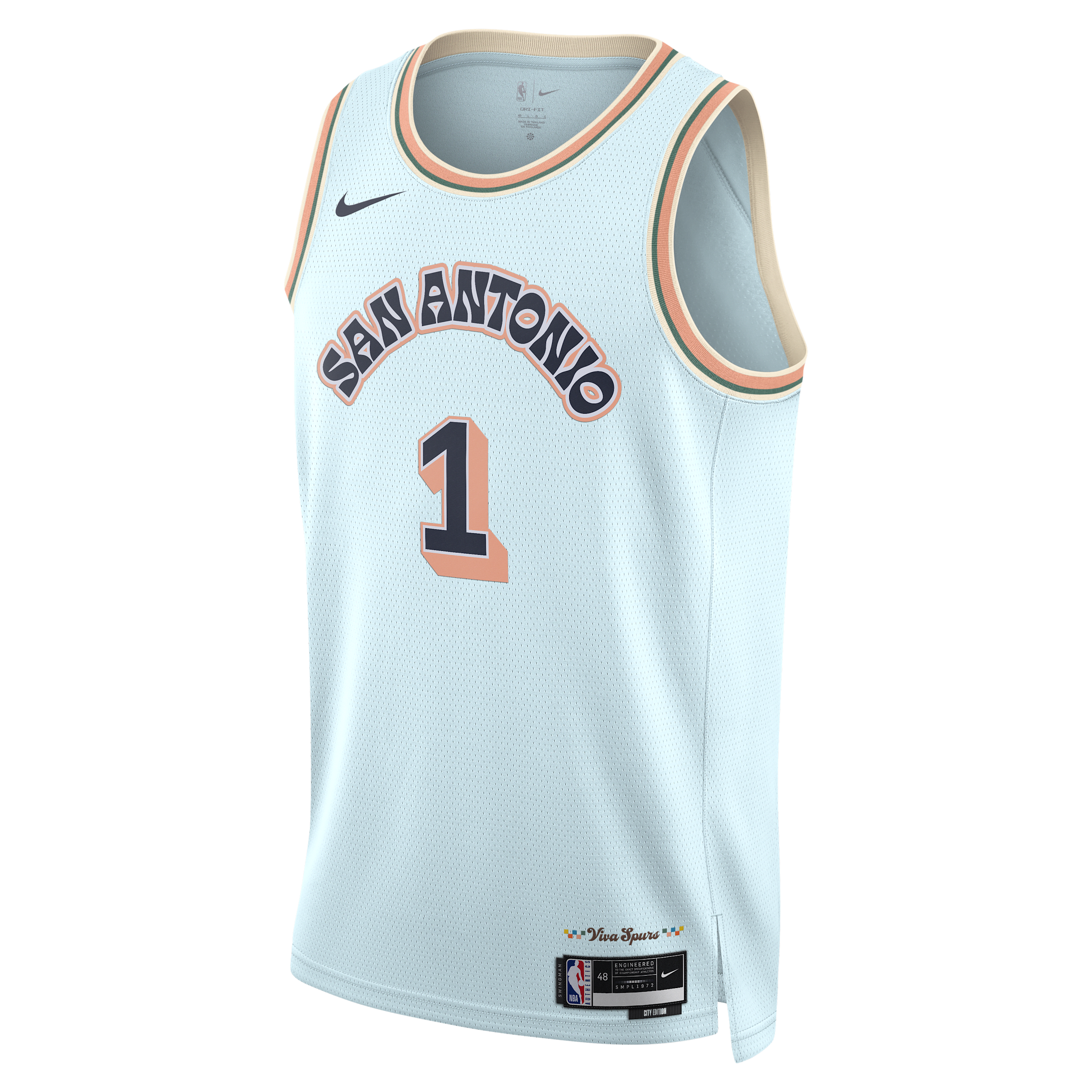 Maillot Nike Dri-FIT NBA Swingman Victor Wembanyama San Antonio Spurs 2024/25 City Edition pour homm