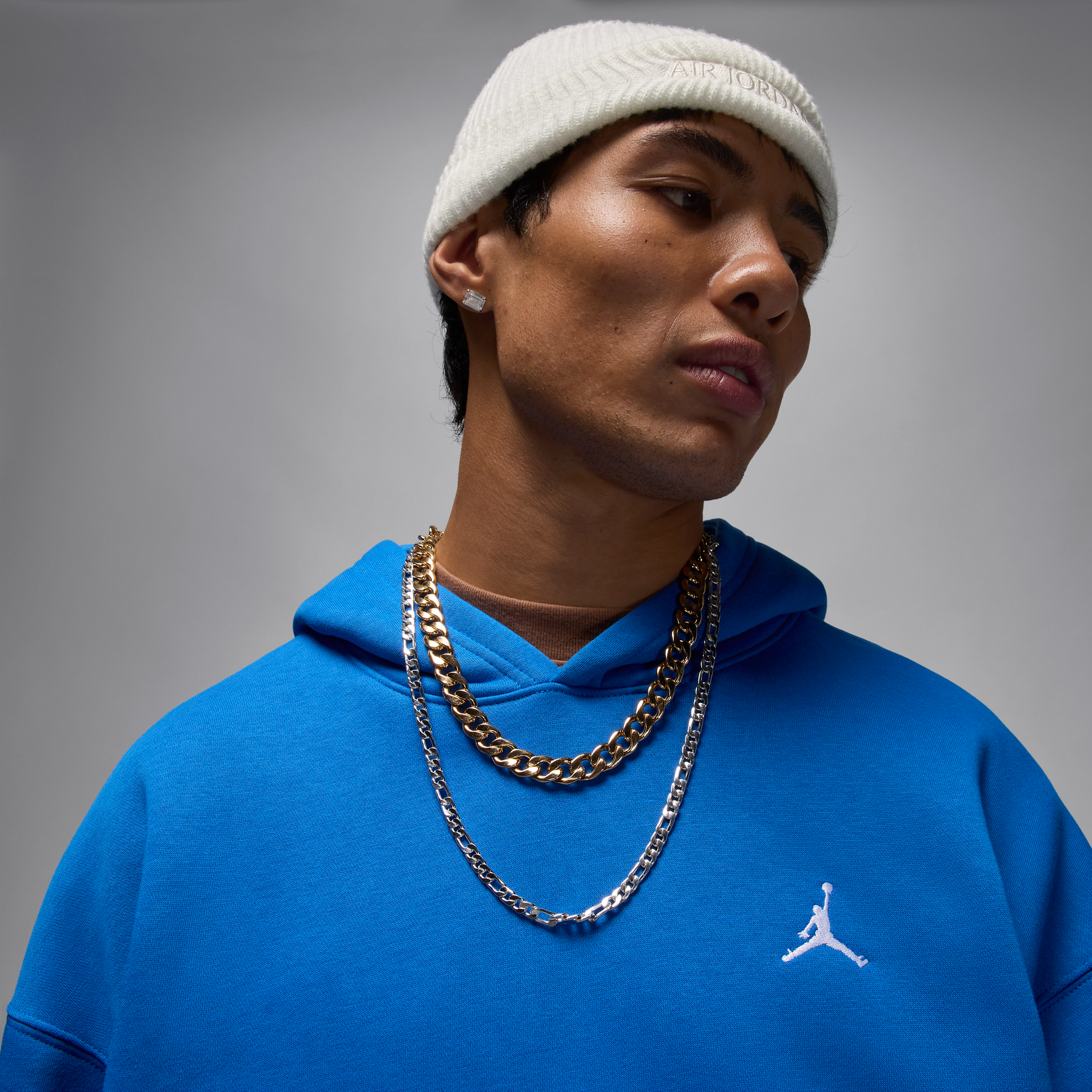 Thumbnail - Jordan Brooklyn Fleece Oversized-Hoodie (Herren) - Blau