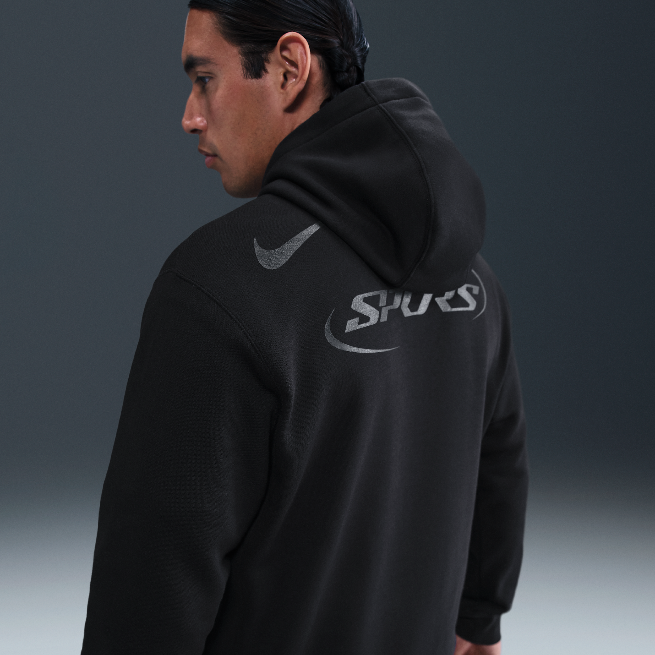 Thumbnail - Tottenham Hotspur Club Nike Fußball-Hoodie (Herren) - Schwarz