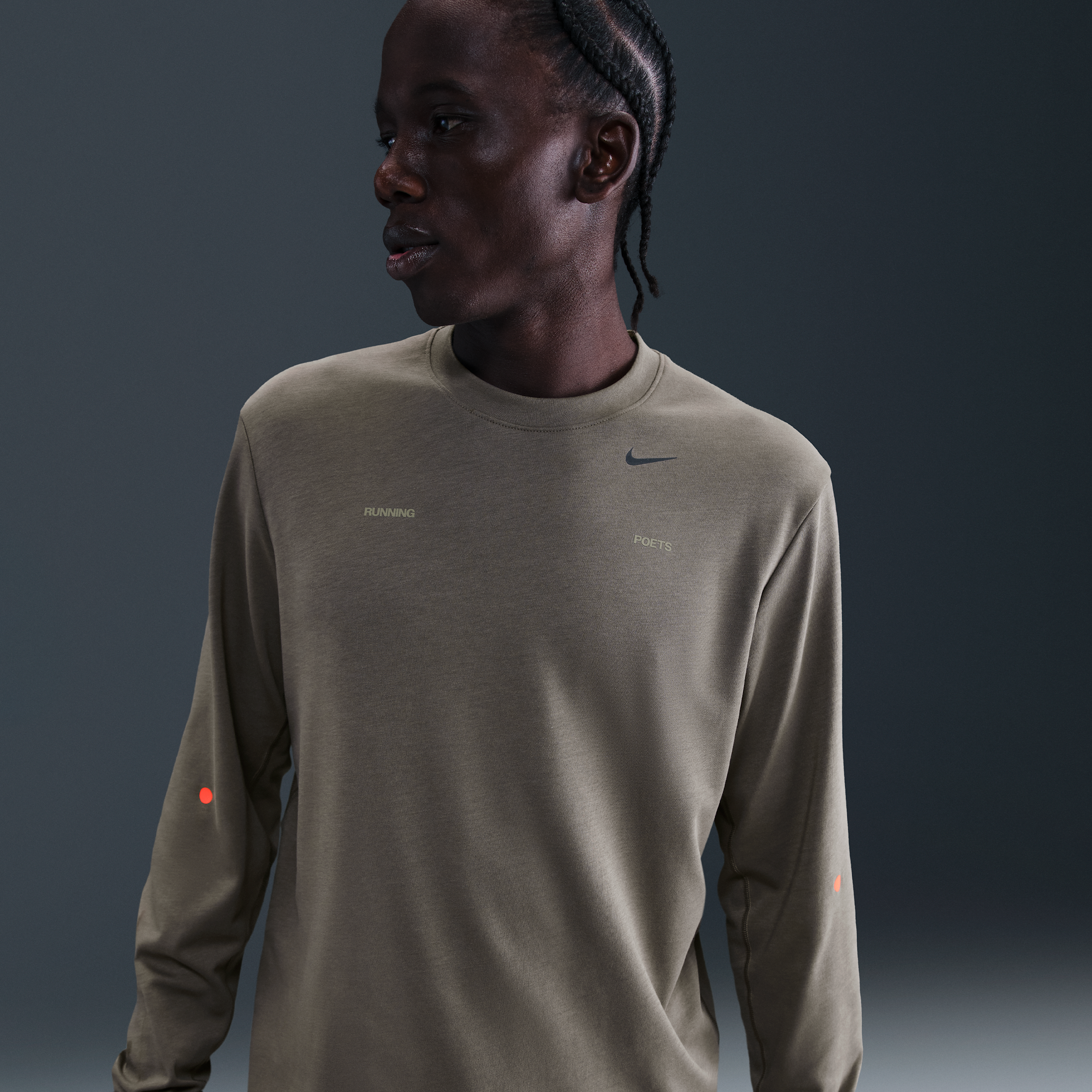 Thumbnail - Nike Primary Dri-FIT Longsleeve für Herren - Grau