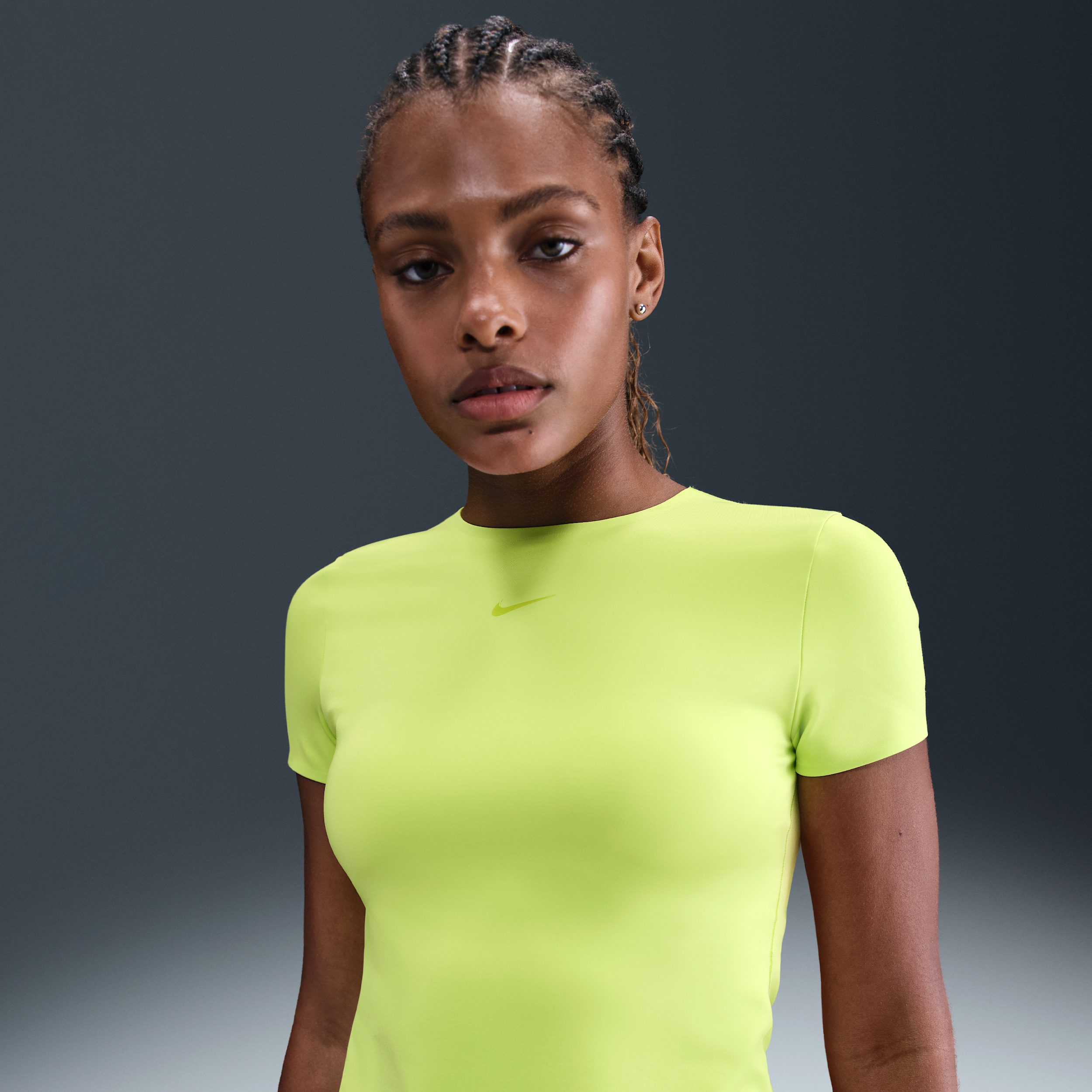 Thumbnail - Nike Form Kurzarmshirt (Damen) - Grün