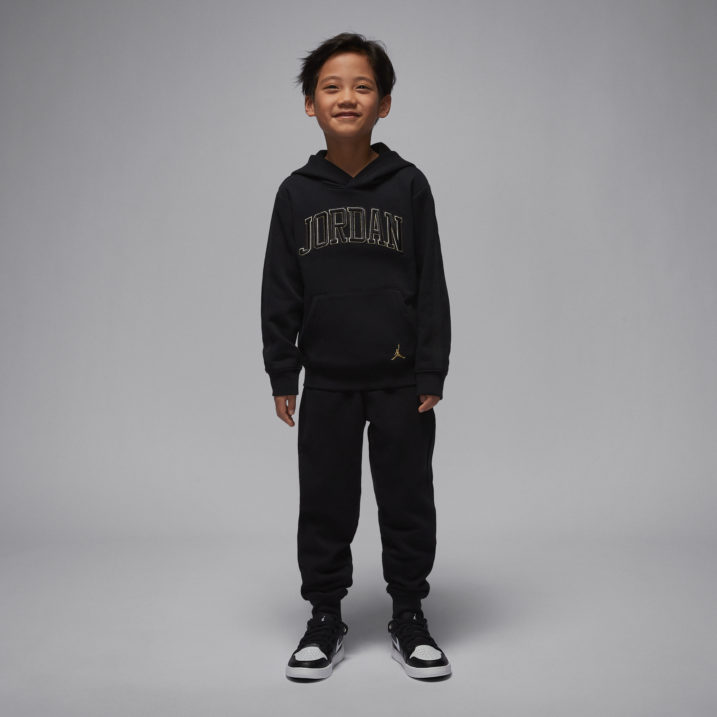 Ensemble deux pièces avec sweat à capuche Jordan « See Me Shine » pour enfant - Noir