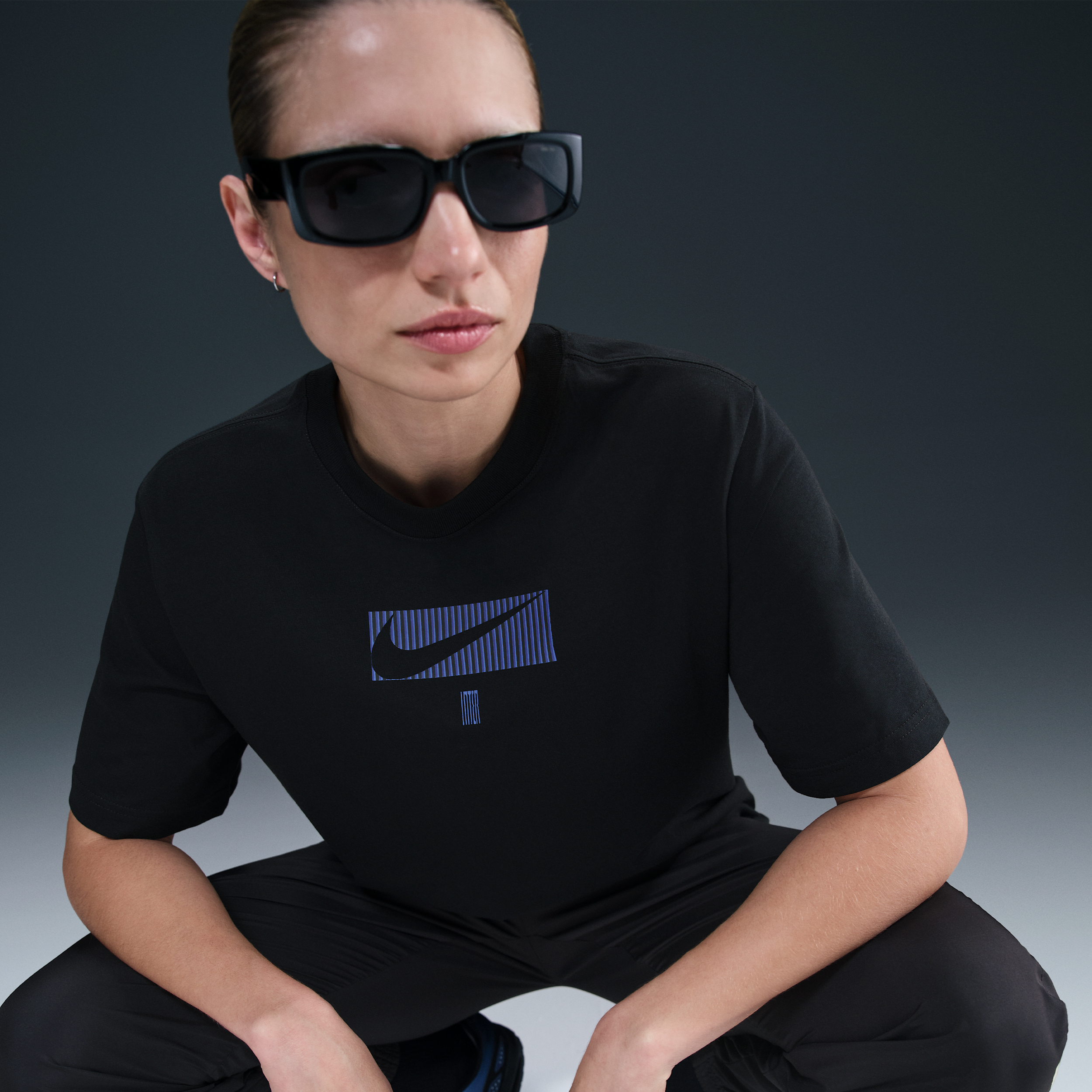 Thumbnail - Inter Mailand Supporter Nike Fußball-T-Shirt (Damen) - Schwarz