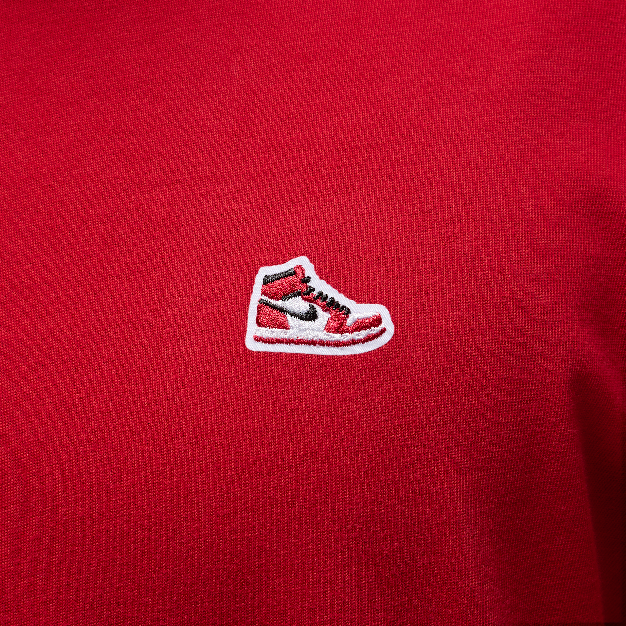 T-shirt à écusson sneaker Jordan pour homme - Rouge