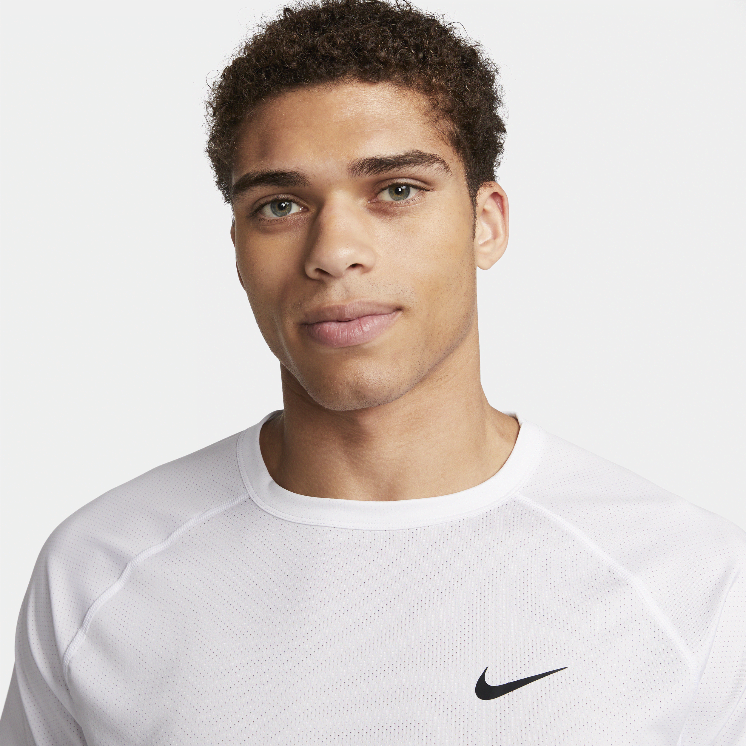 Haut de fitness à manches courtes Dri-FIT Nike Ready pour homme - Blanc