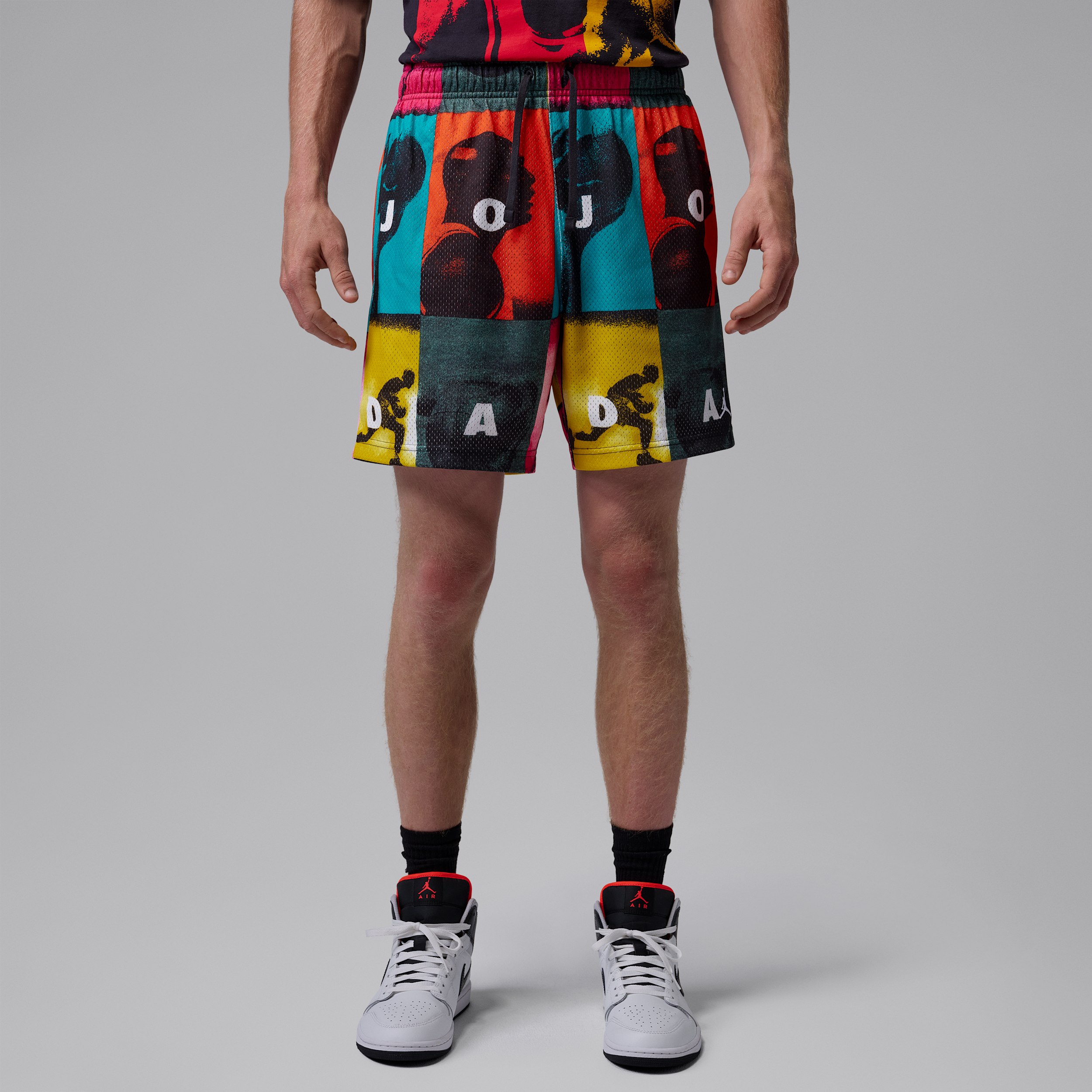 Shorts in mesh Jordan Brooklyn – Uomo - Bianco