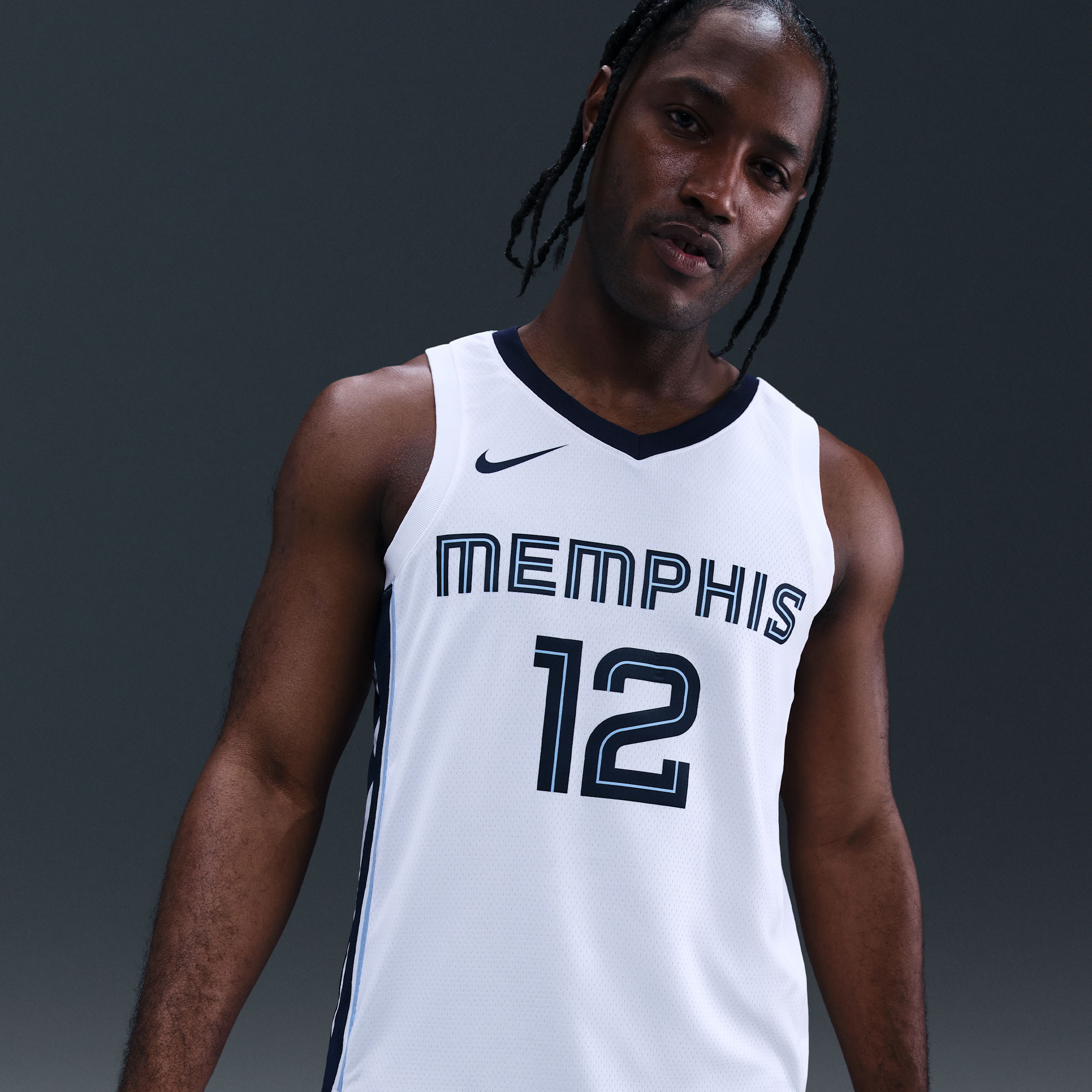 Thumbnail - Ja Morant Memphis Grizzlies 2022/23 Association Edition Nike Dri-FIT NBA Swingman Trikot (Herren) - Weiß