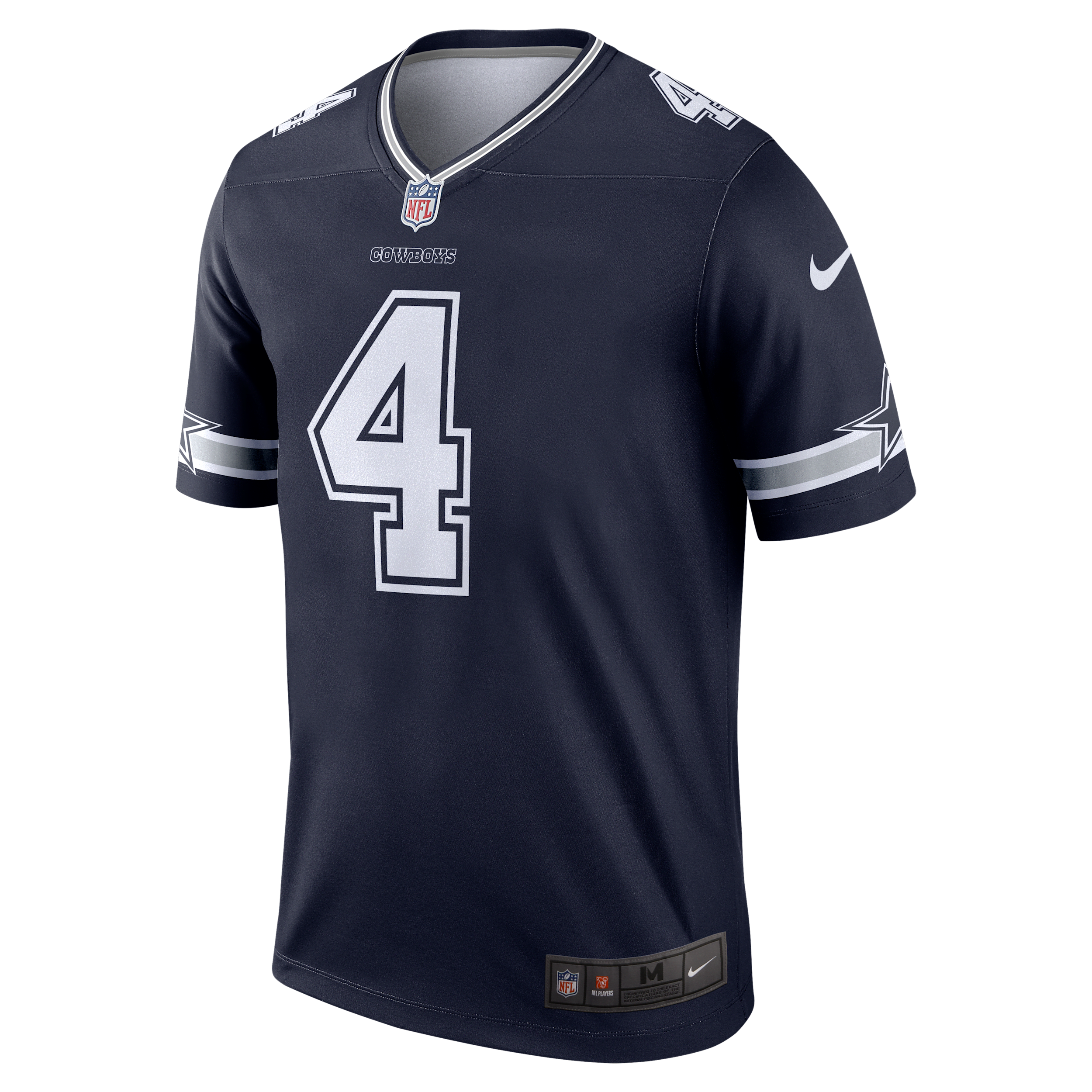 Maillot de football américain Nike NFL Game Dak Prescott Dallas Cowboys pour homme - Bleu
