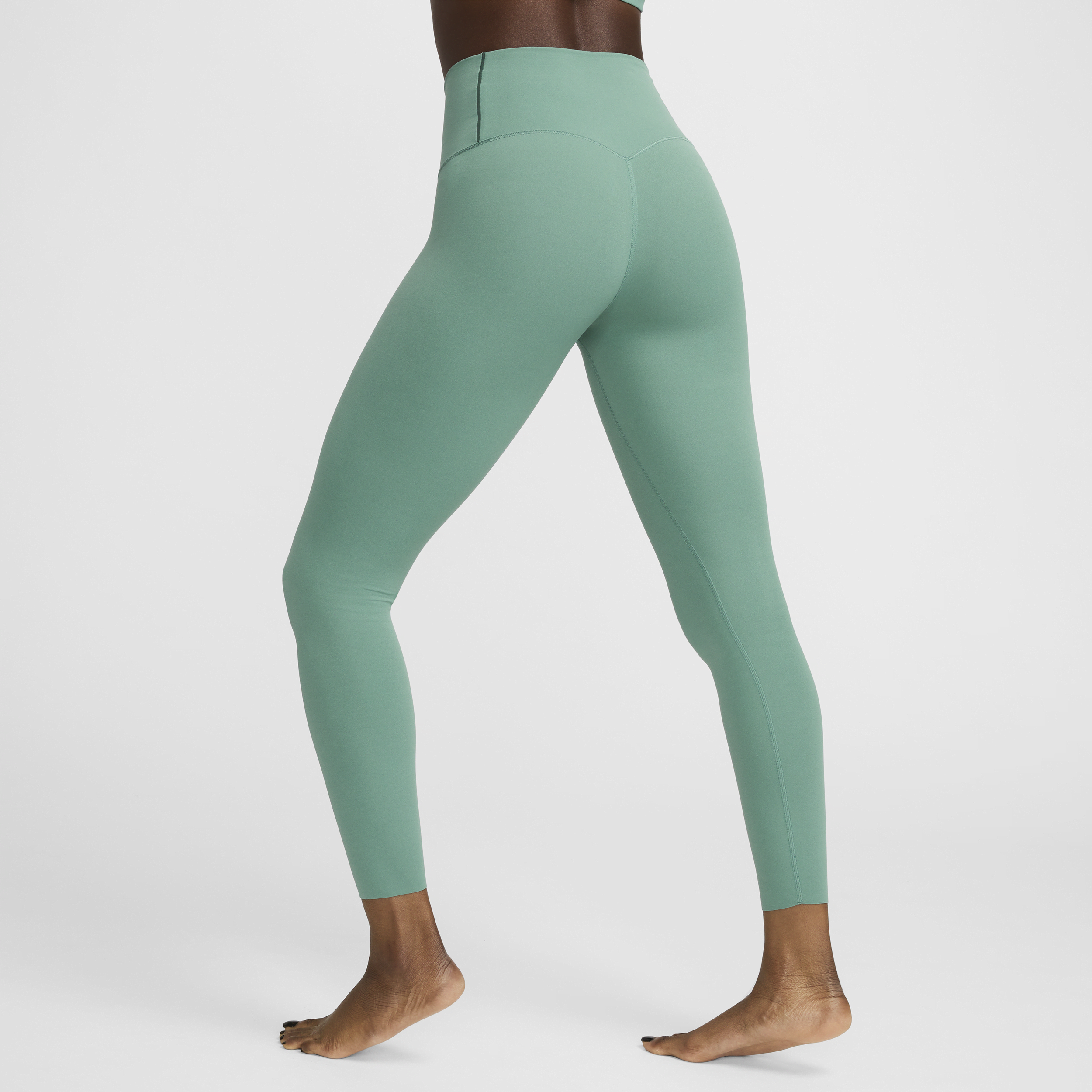 Legging 7/8 à taille haute et maintien léger Nike Zenvy pour femme - Vert