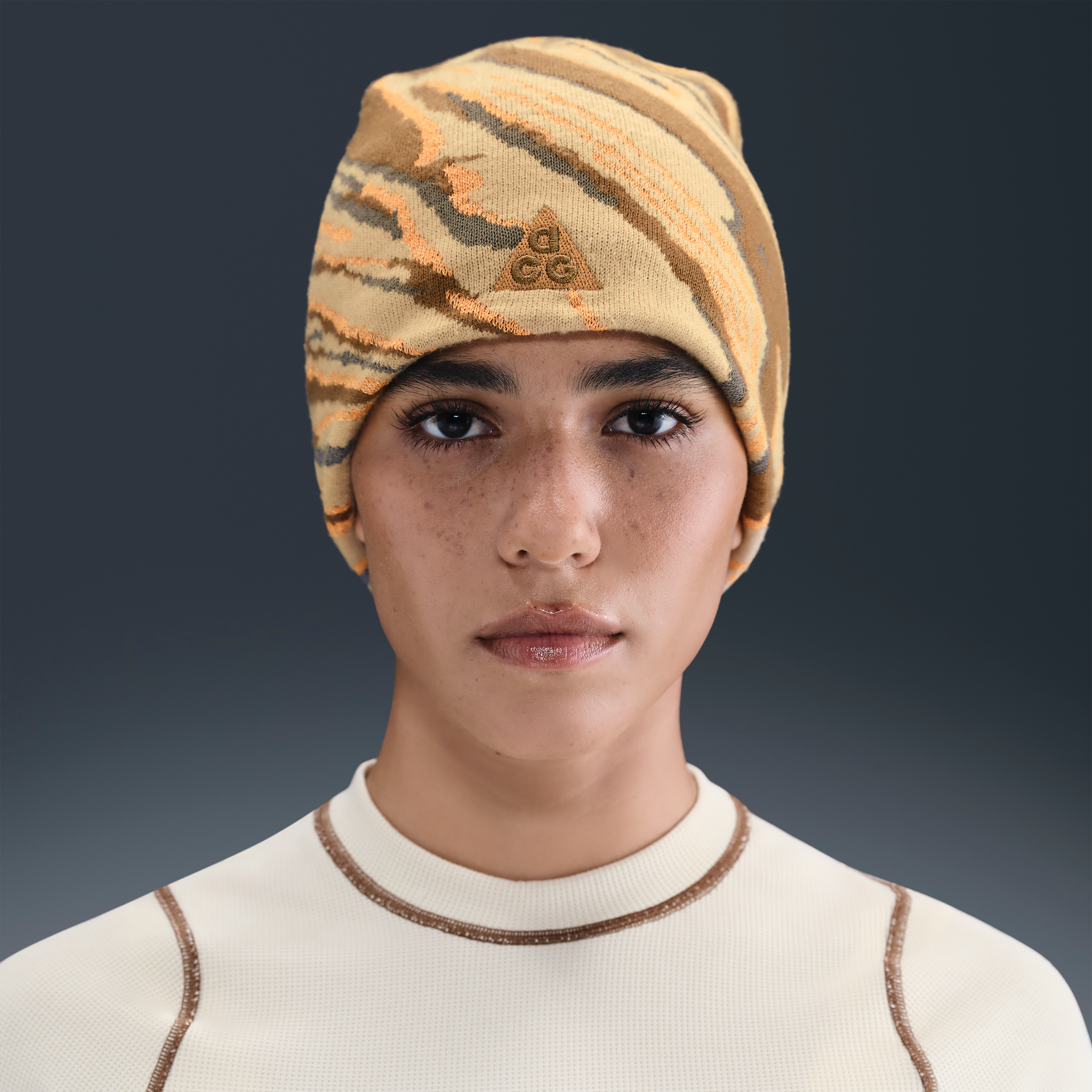 Nike ACG Peak Big Bend Beanie - Brown - Polyester