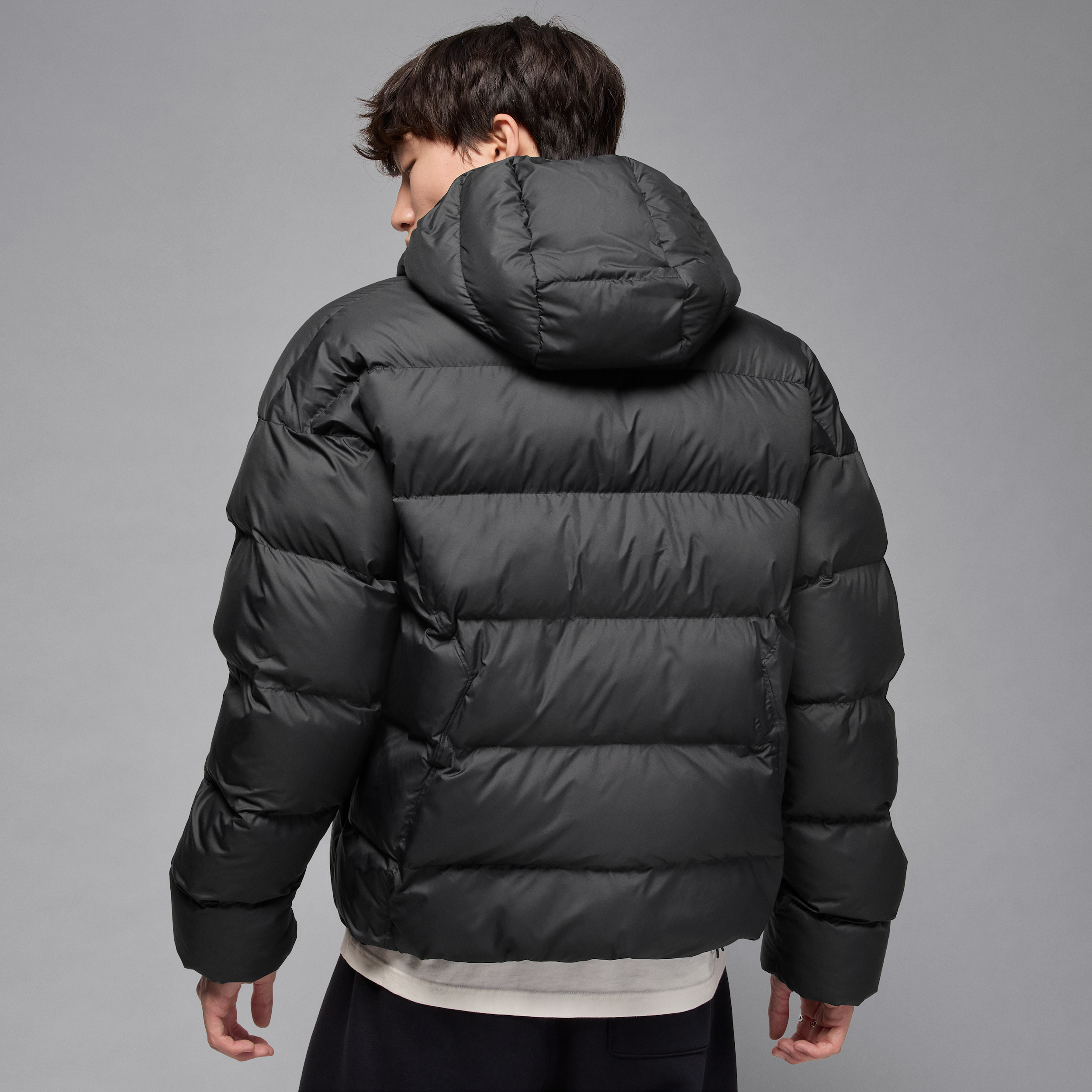 Thumbnail - Jordan Brooklyn Therma-FIT Puffer-Jacke (Herren) - Schwarz
