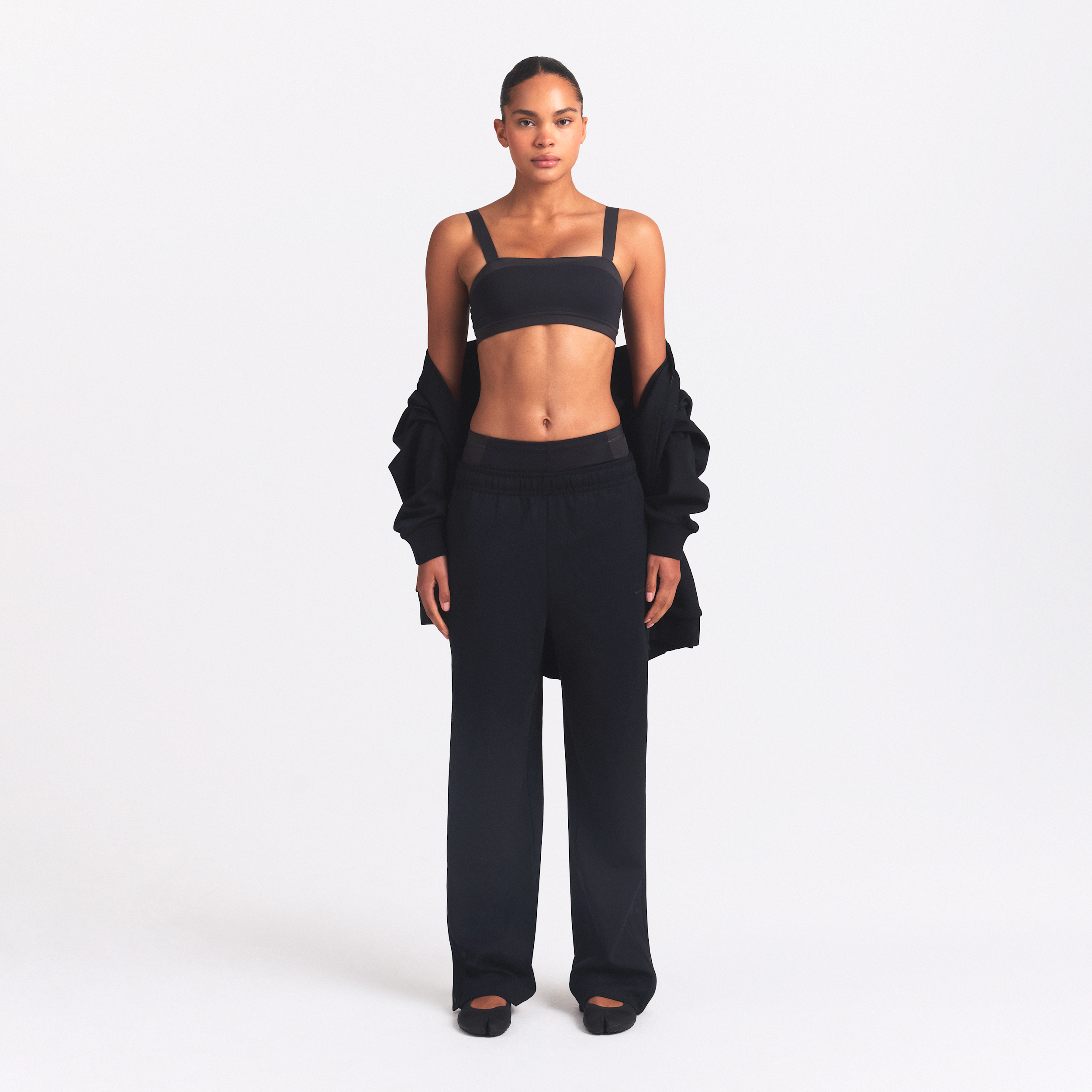 Thumbnail - NikeSKIMS Matte Tricot Damenhose mit seitlichem Druckknopf - Schwarz