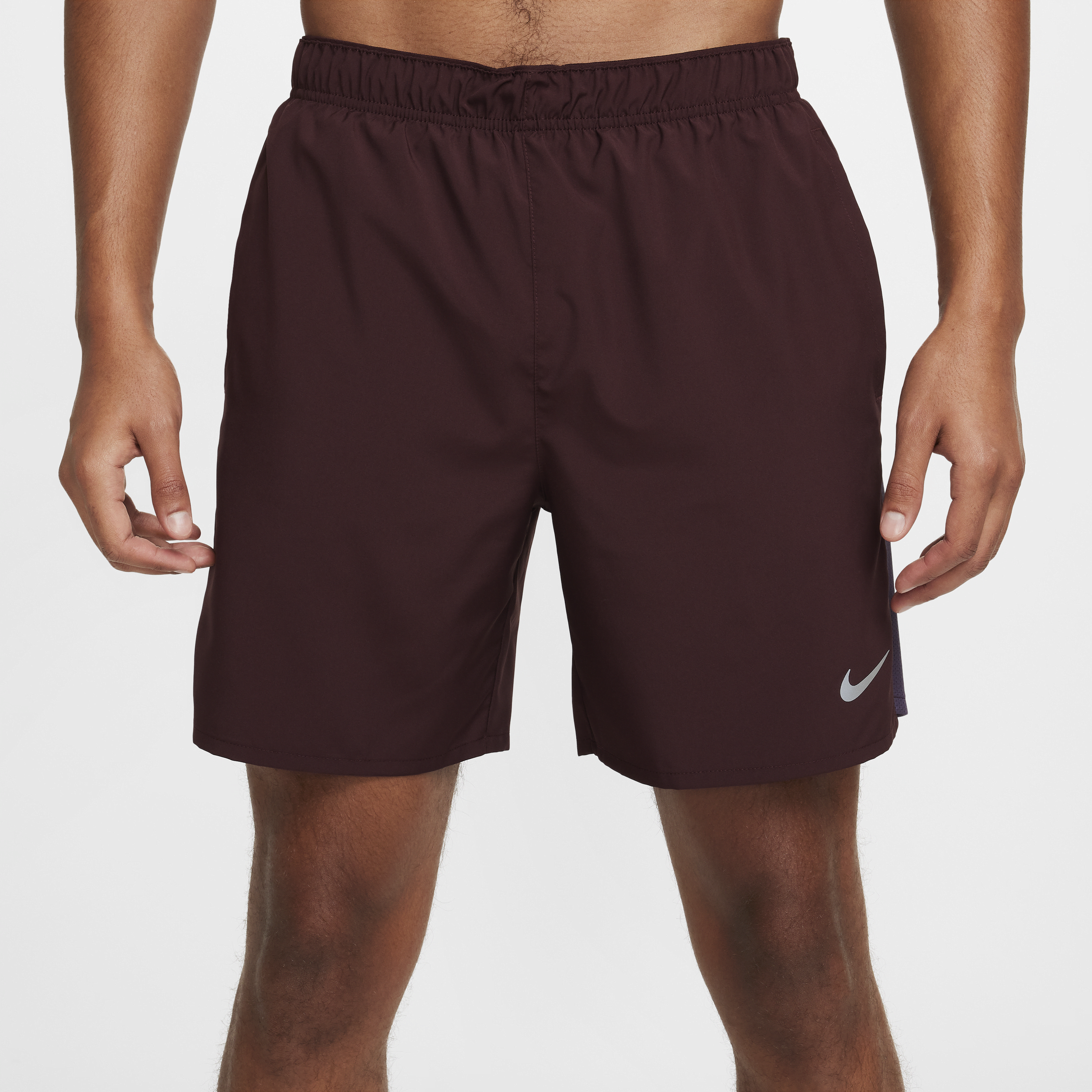 Short de running avec sous-short intégré 18 cm Dri-FIT Nike Challenger pour homme - Rouge