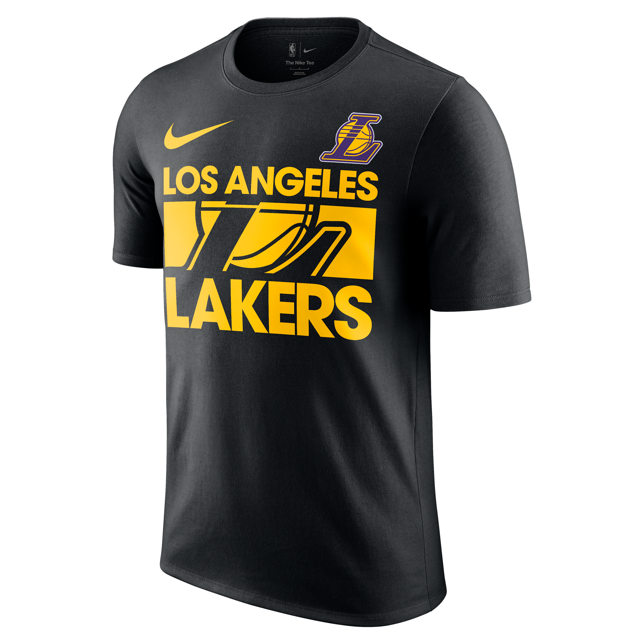 T-shirt Nike NBA Los Angeles Lakers Courtside pour Homme - Noir