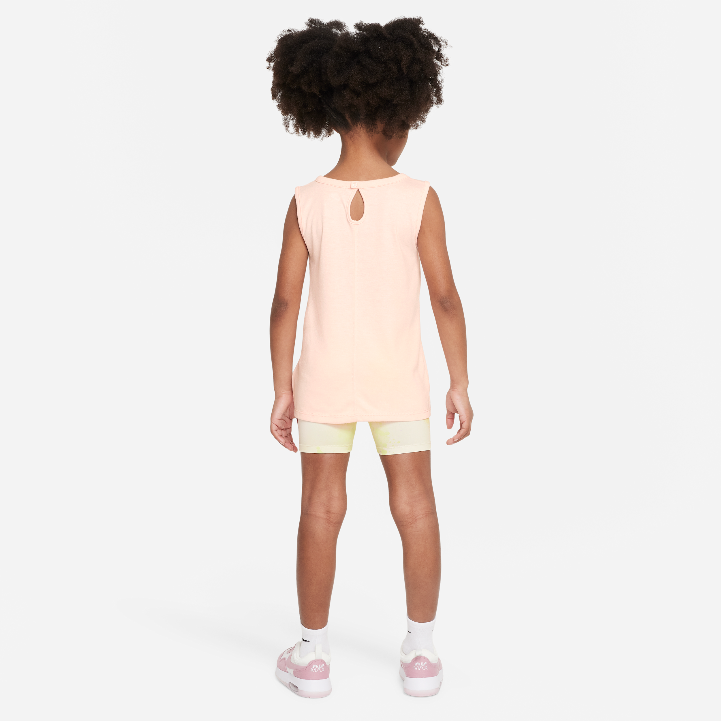 Thumbnail - Nike "Just DIY It" Bike Shorts Set zweiteiliges Set für jüngere Kinder - Weiß