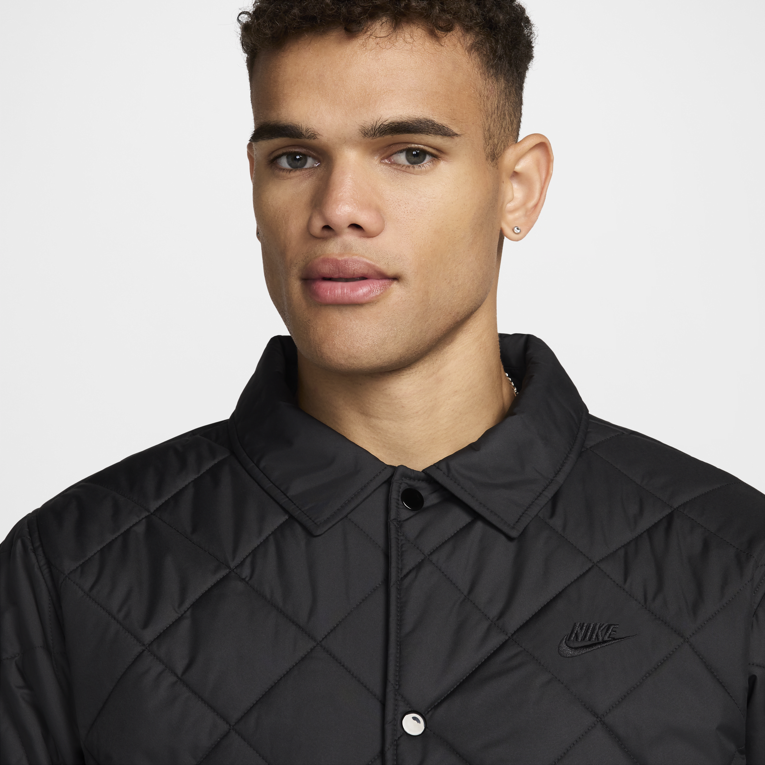 Veste isolante matelassée légère Therma-FIT Nike Club pour homme - Noir