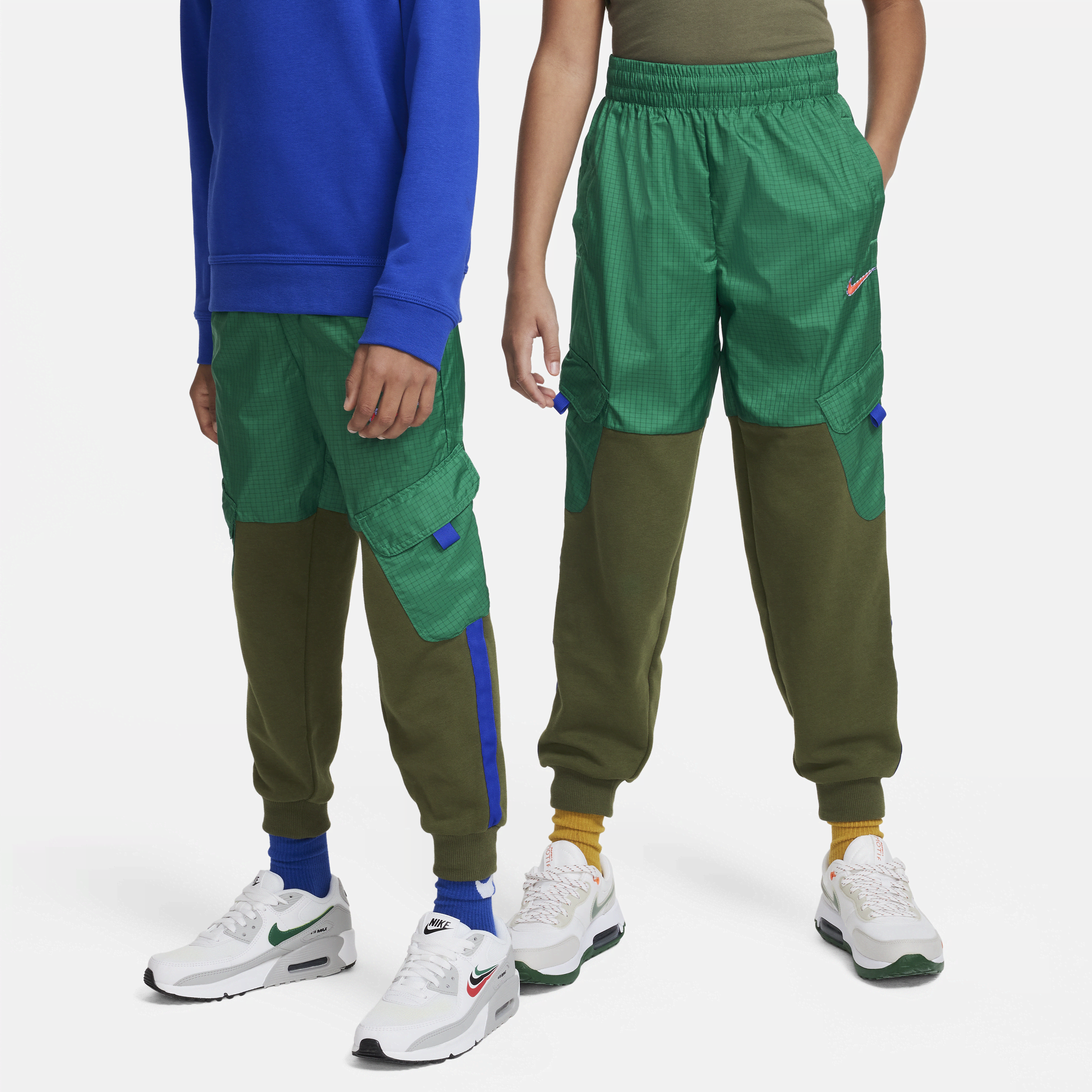 Luźne spodnie dla dużych dzieci Nike Outdoor Play - Zieleń