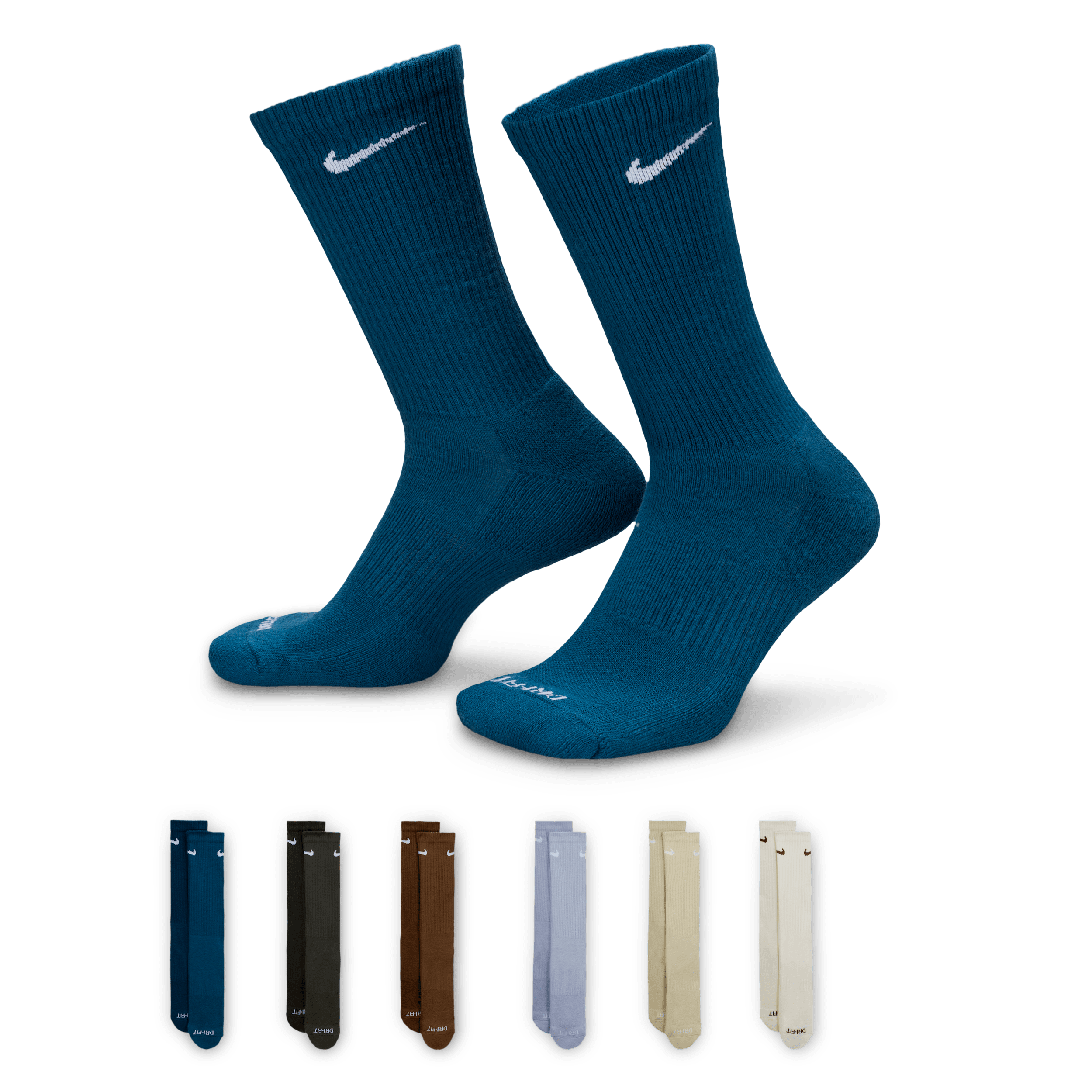 Thumbnail - Nike Everyday Plus Cushioned Crew-Trainingssocken (6 Paar) - Multi-Color