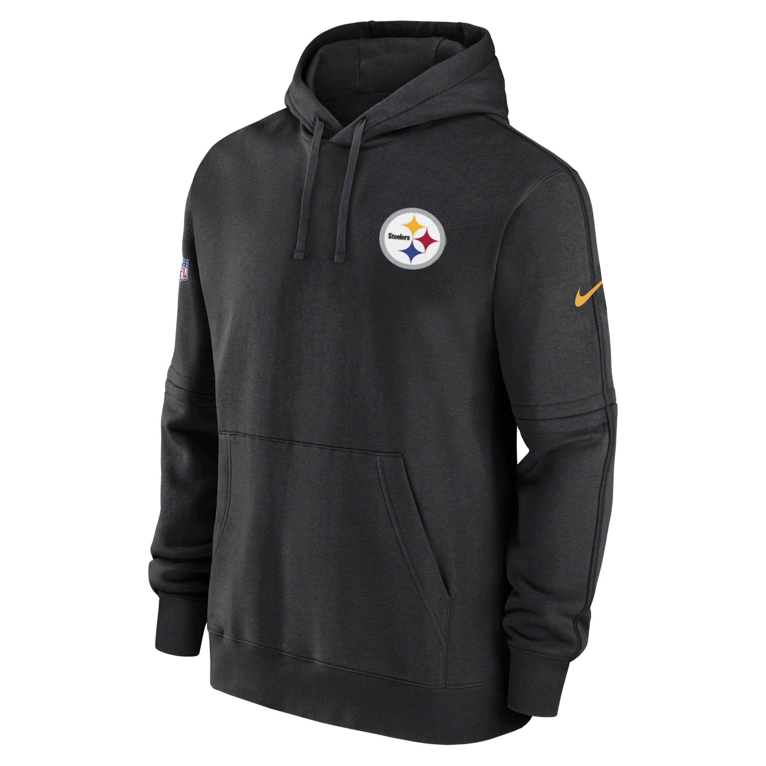 Sweat à capuche Nike NFL Pittsburgh Steelers Sideline Club pour homme - Noir